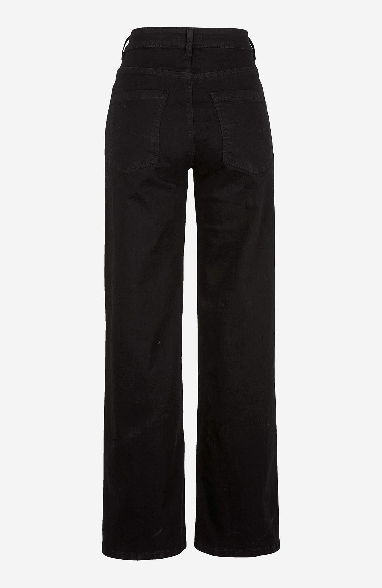Vide jeans med høy midje