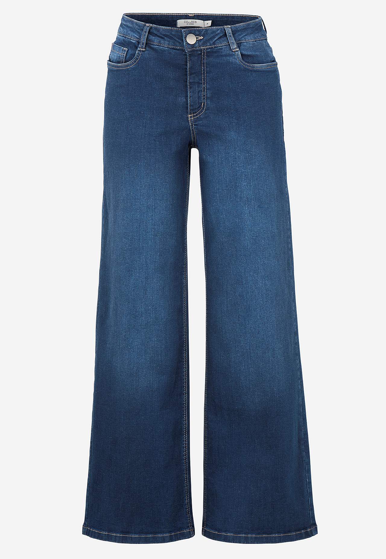 Vide jeans med høy midje