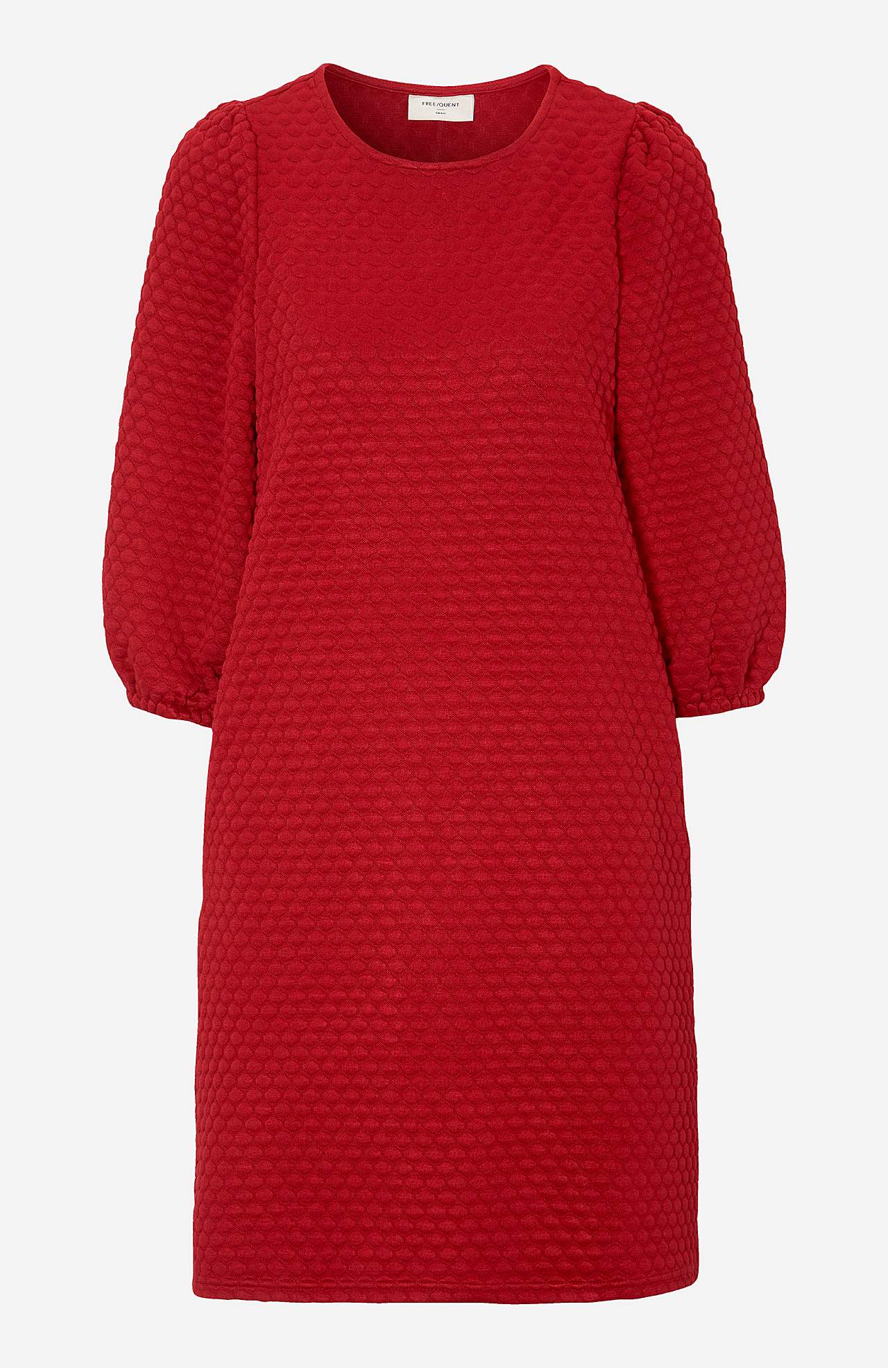 Jersey-kjole med 3D-struktur
