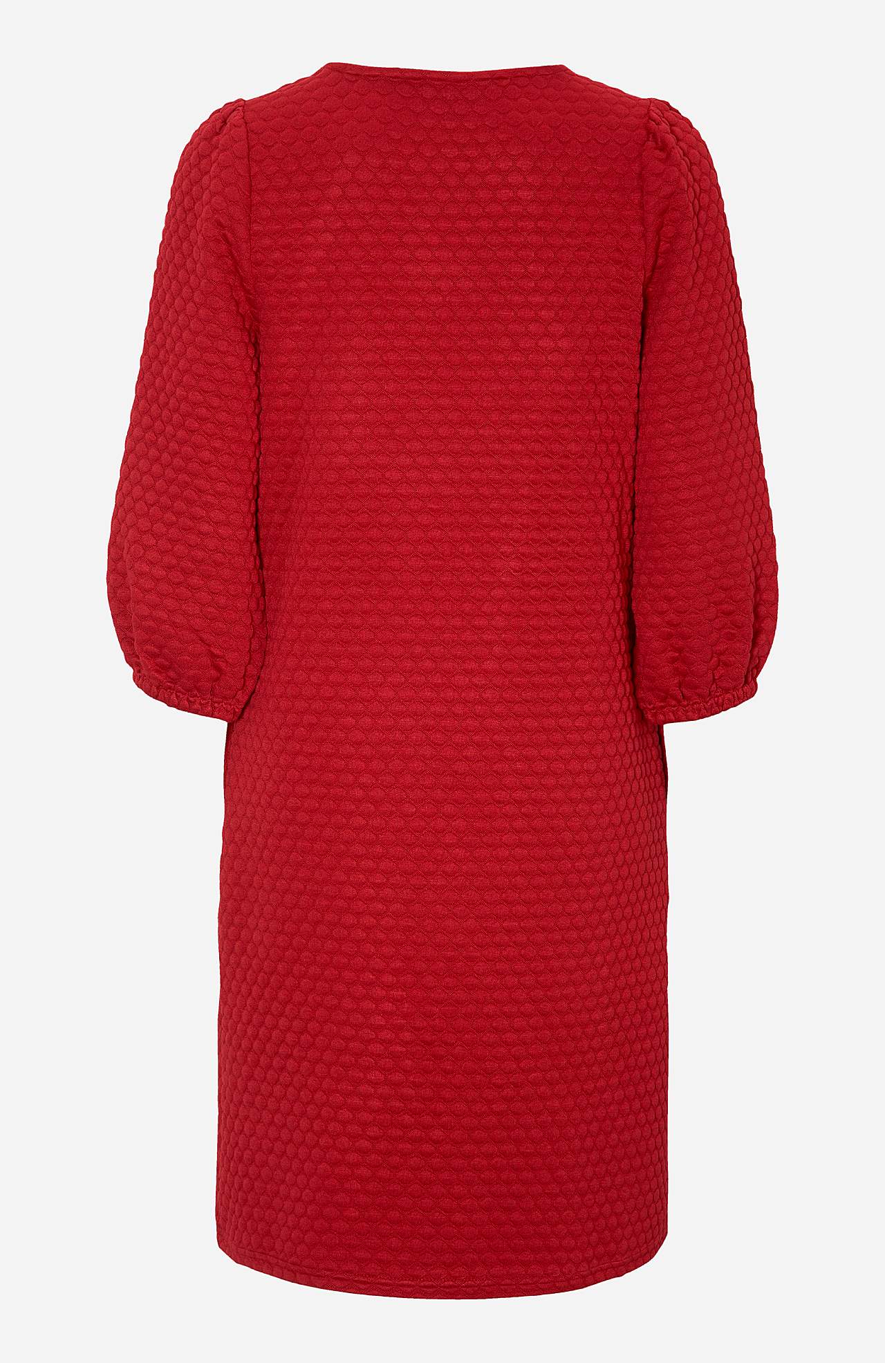 Jersey-kjole med 3D-struktur