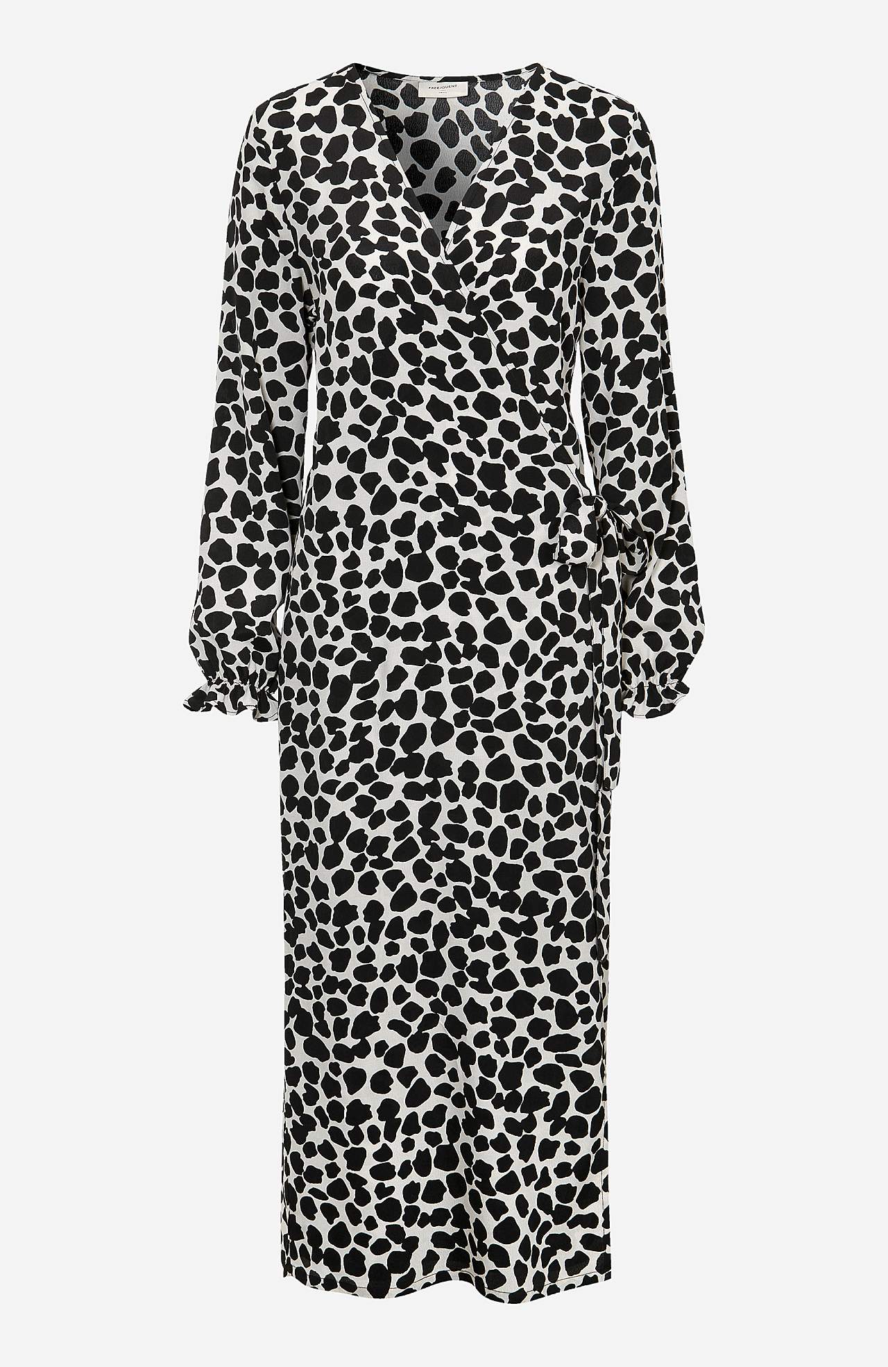 Mønstret omslagskjole