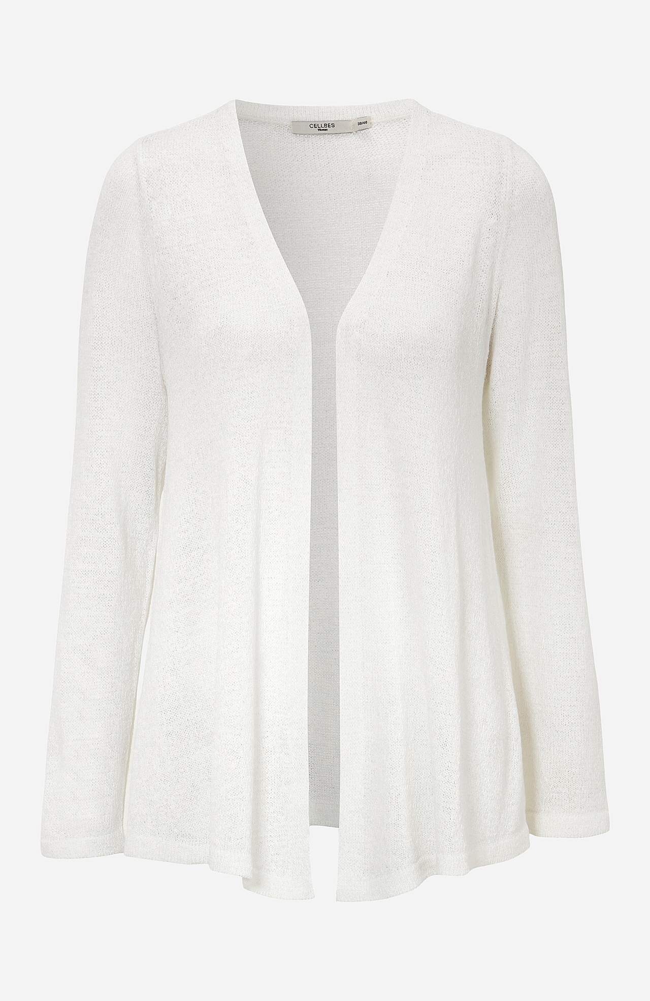 Strikket cardigan med åpen fremside Marika
