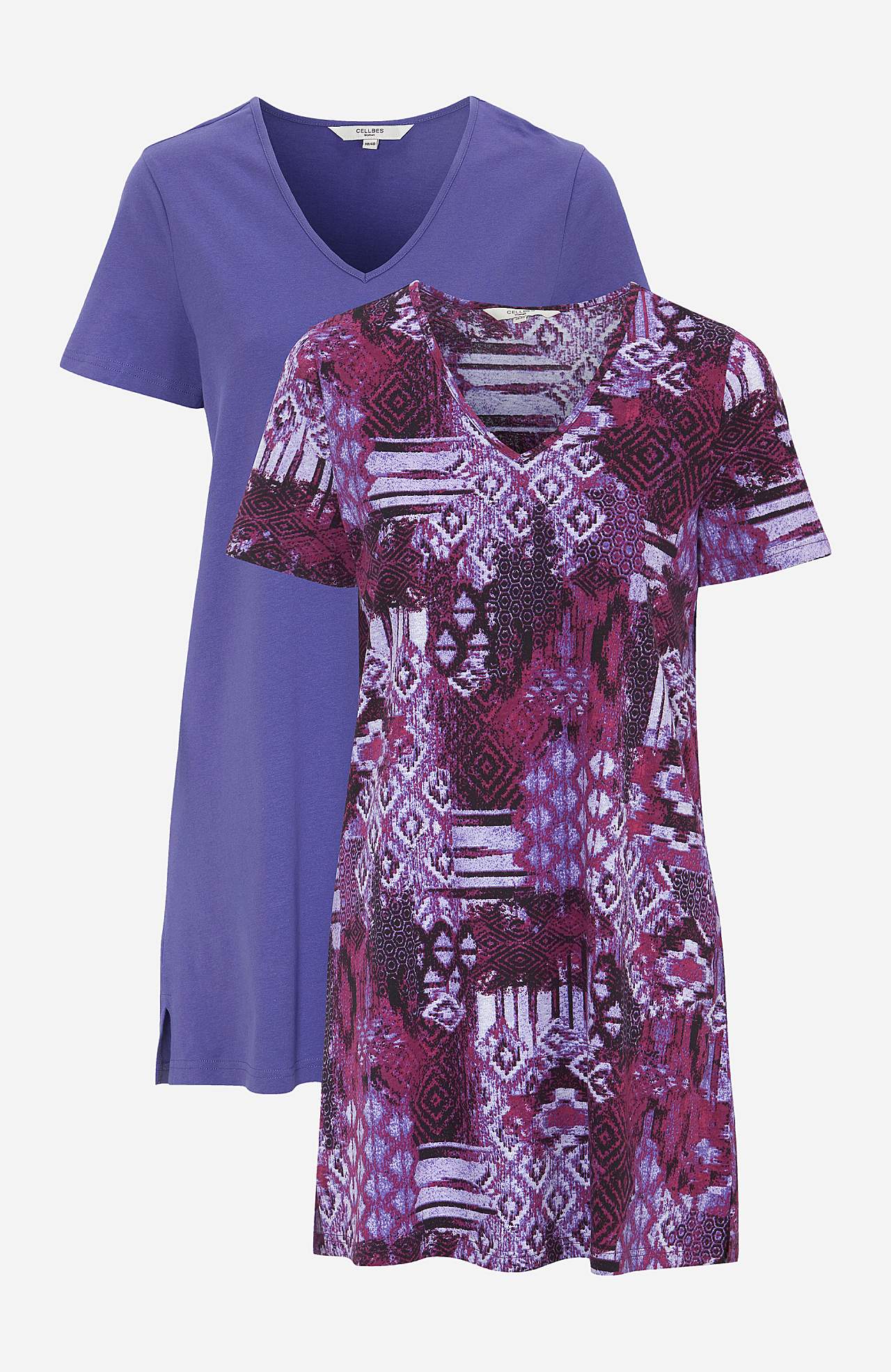 Kortermet jerseytunika 2-pack