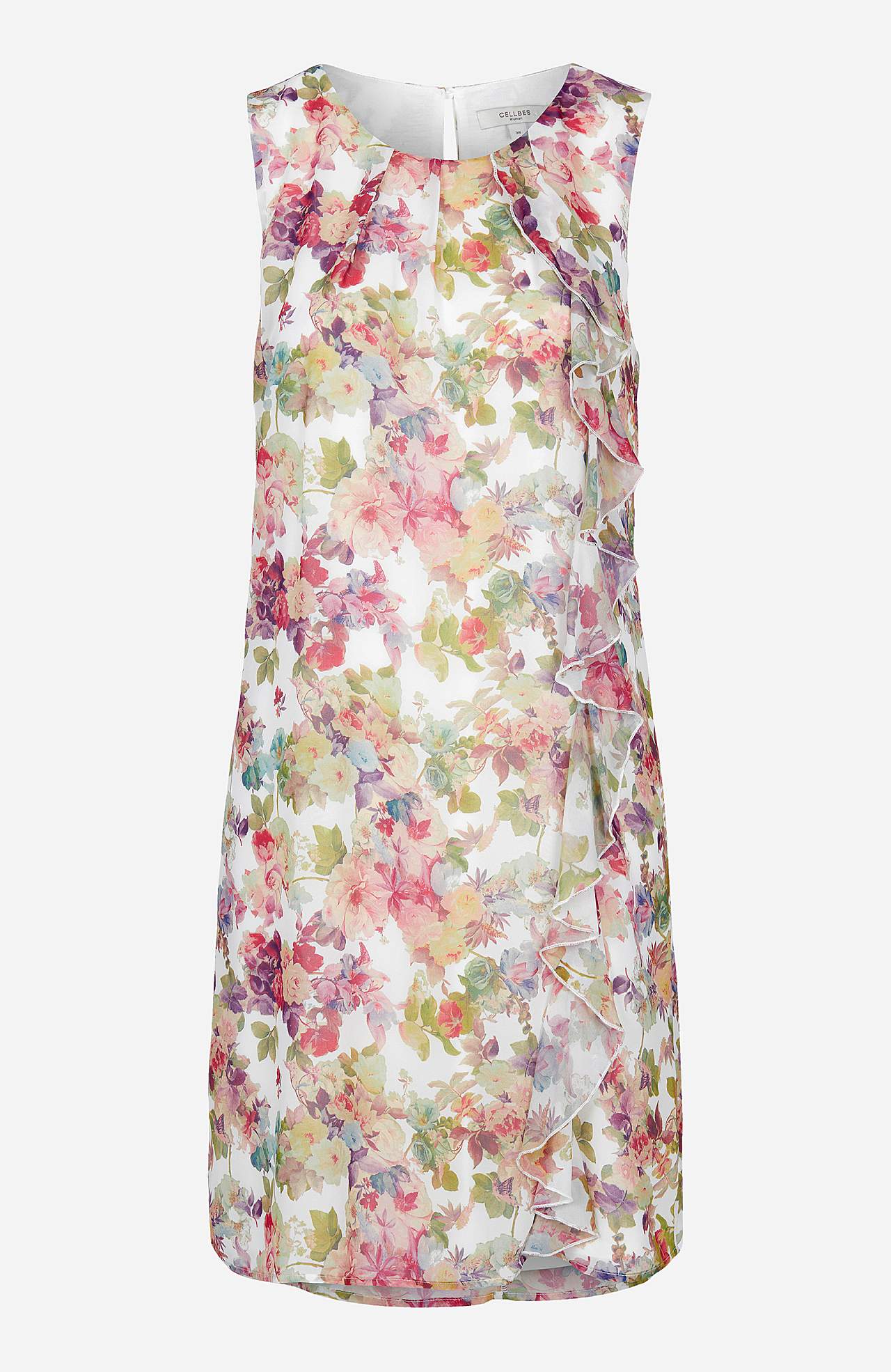 Blomstret festkjole