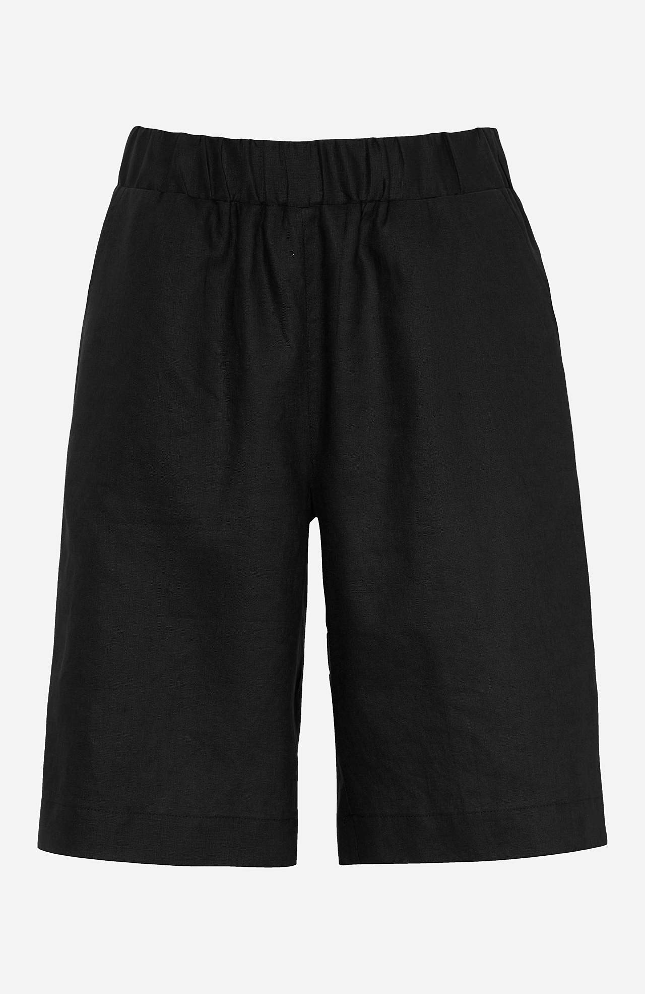 Shorts Premium i lin med strikk i midjen