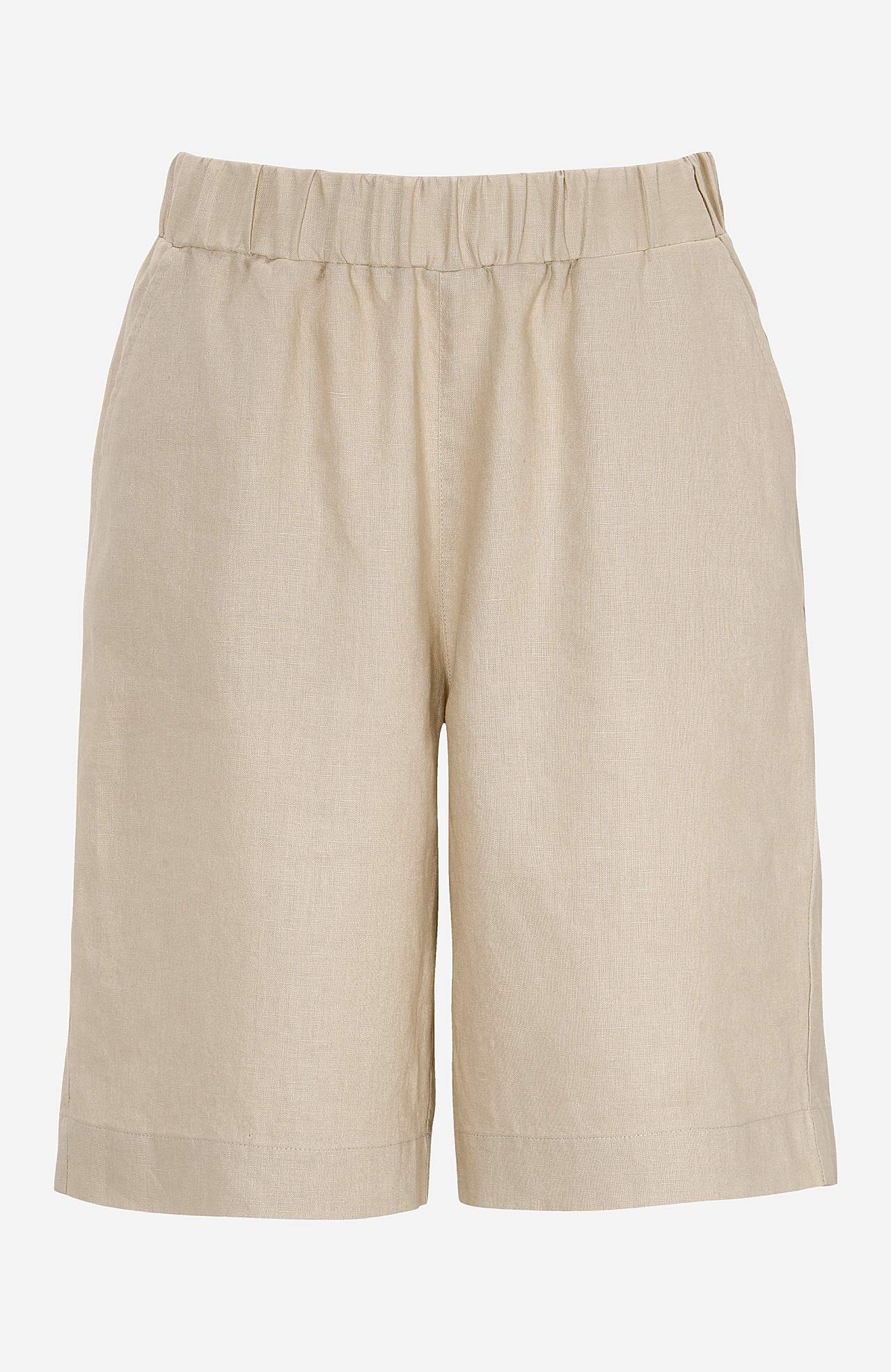 Shorts Premium i lin med strikk i midjen