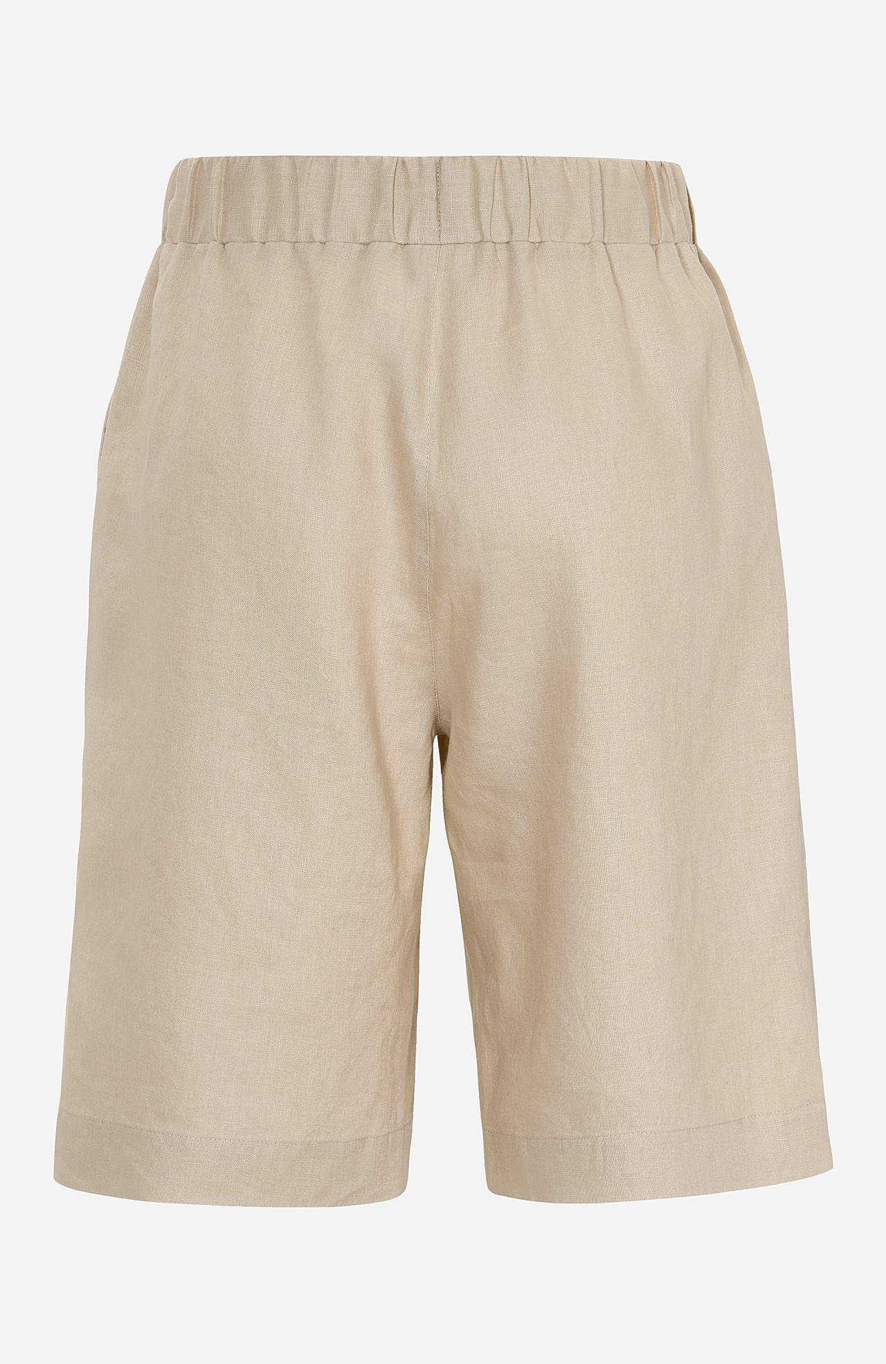 Shorts Premium i lin med strikk i midjen