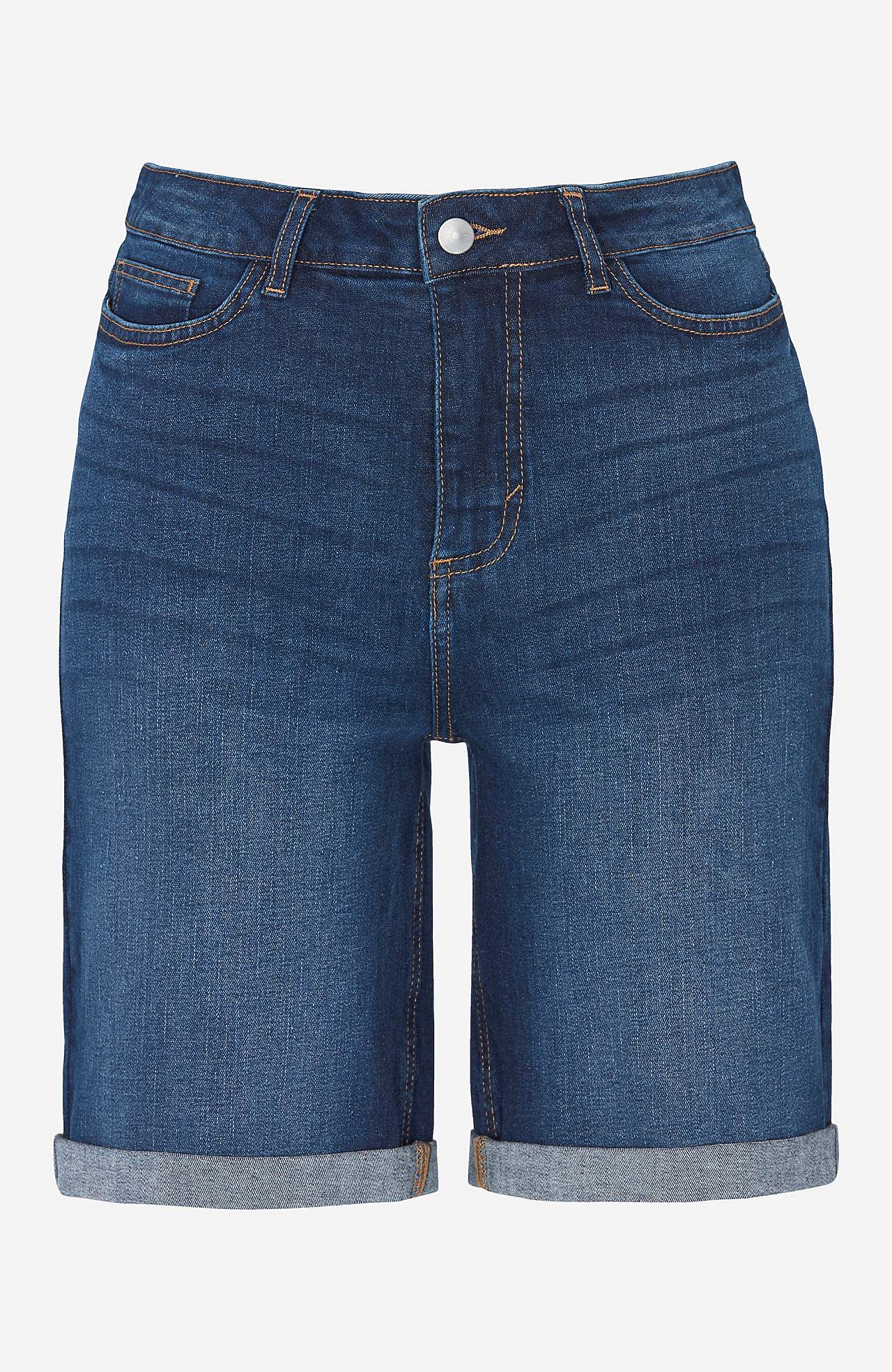 Jeans-shorts med komfortabel stretch