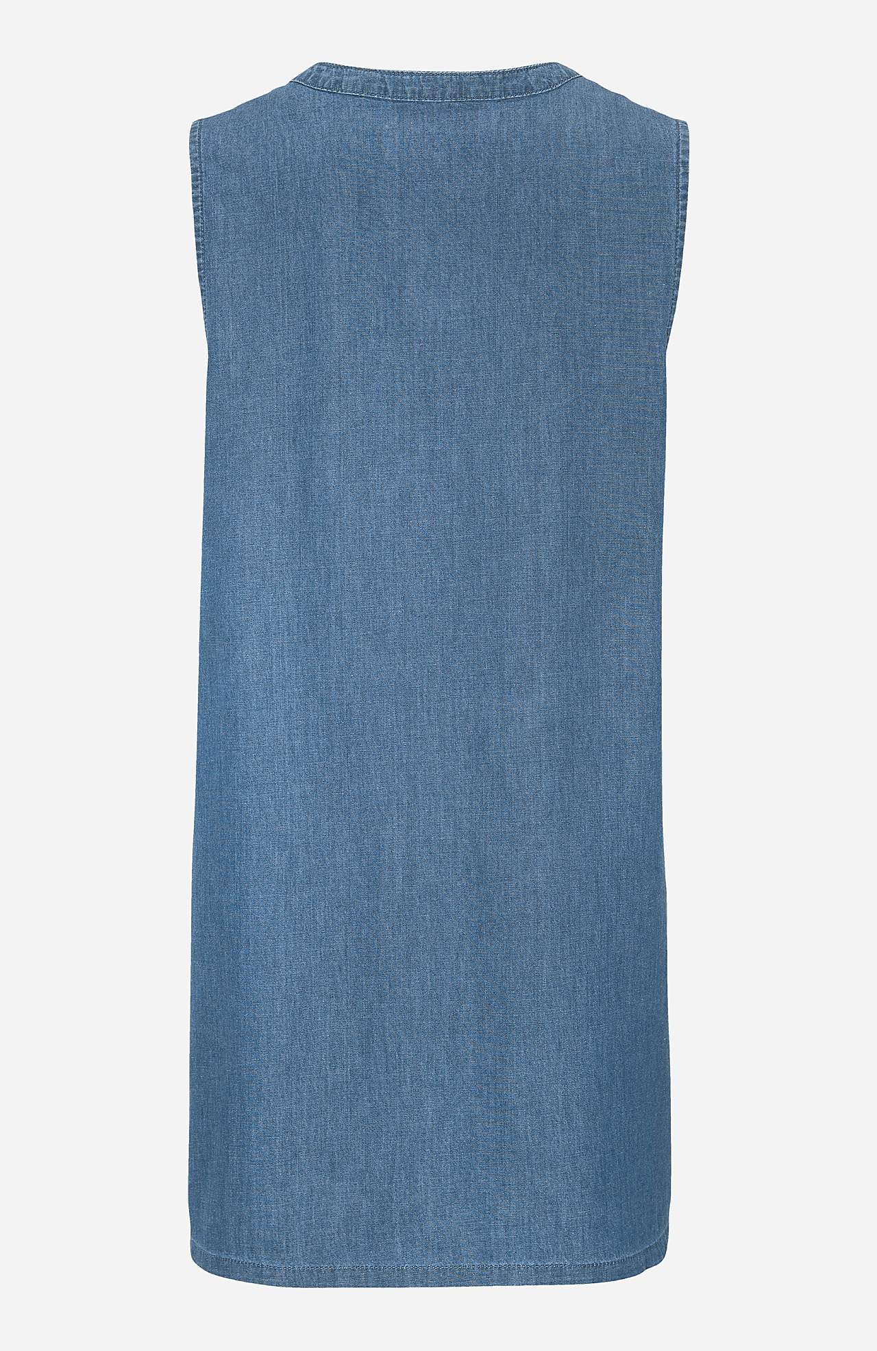 Ermløs denimtunika