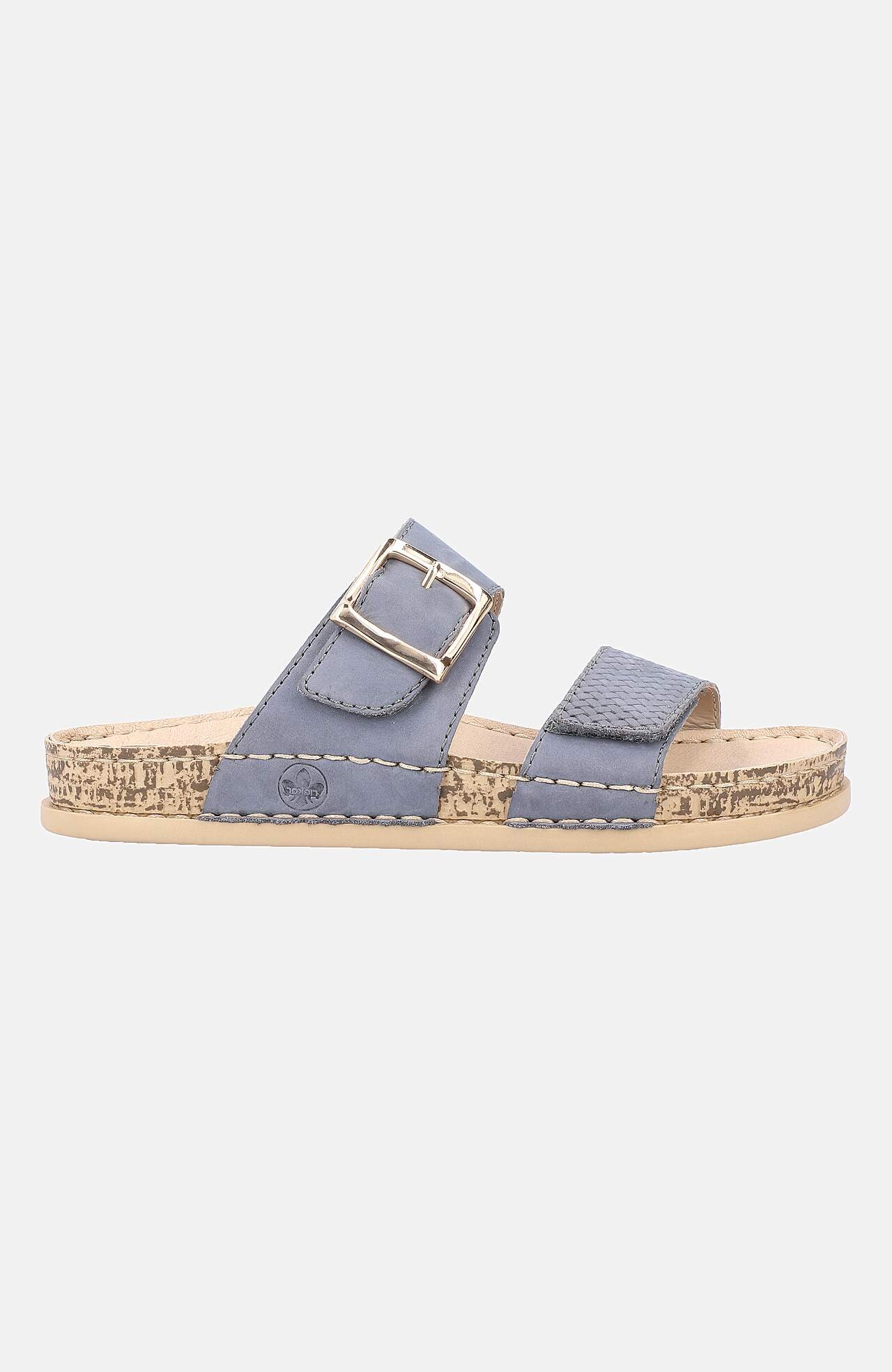 Blå sandaler med stropper