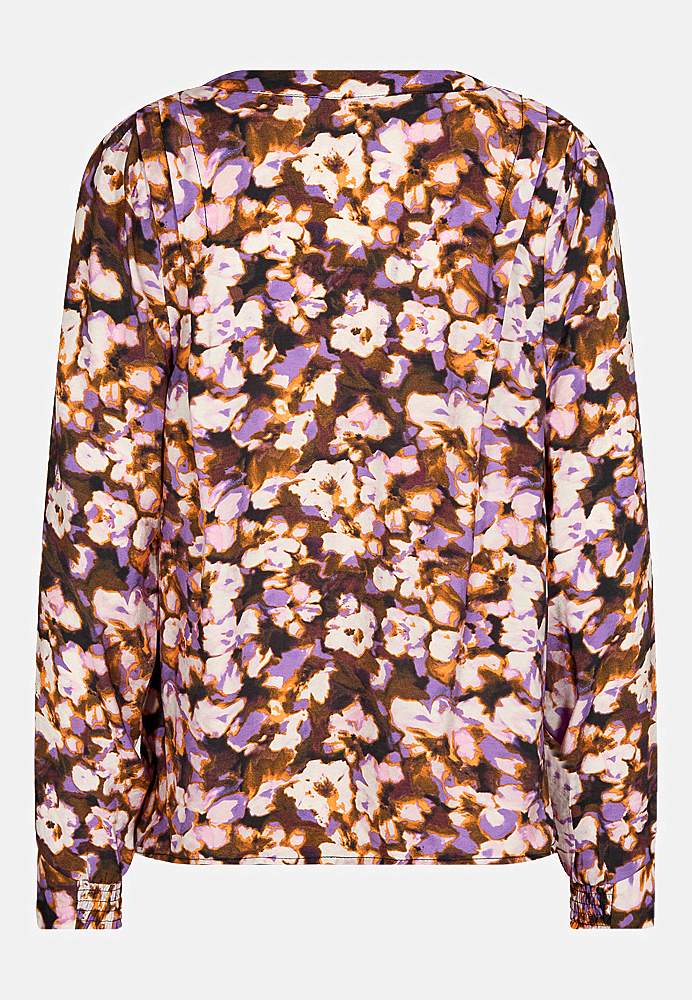 Mønstret bluse