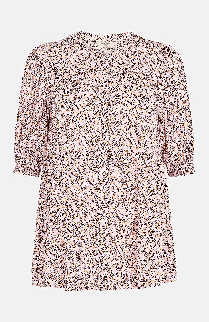Småblomstret viskosebluse