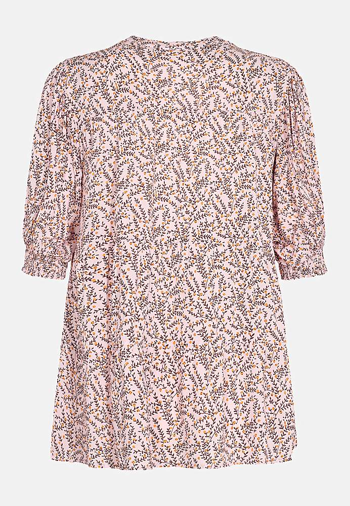 Småblomstret viskosebluse