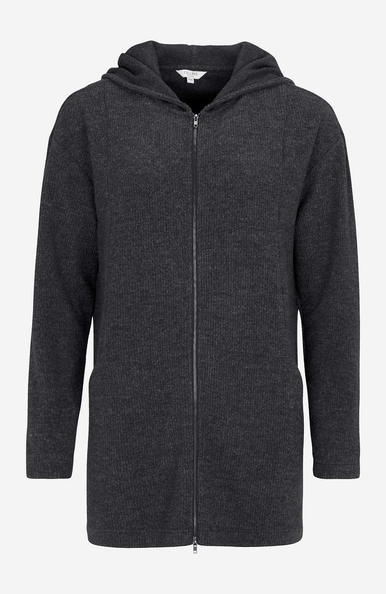 Supermyk lang cardigan med lommer