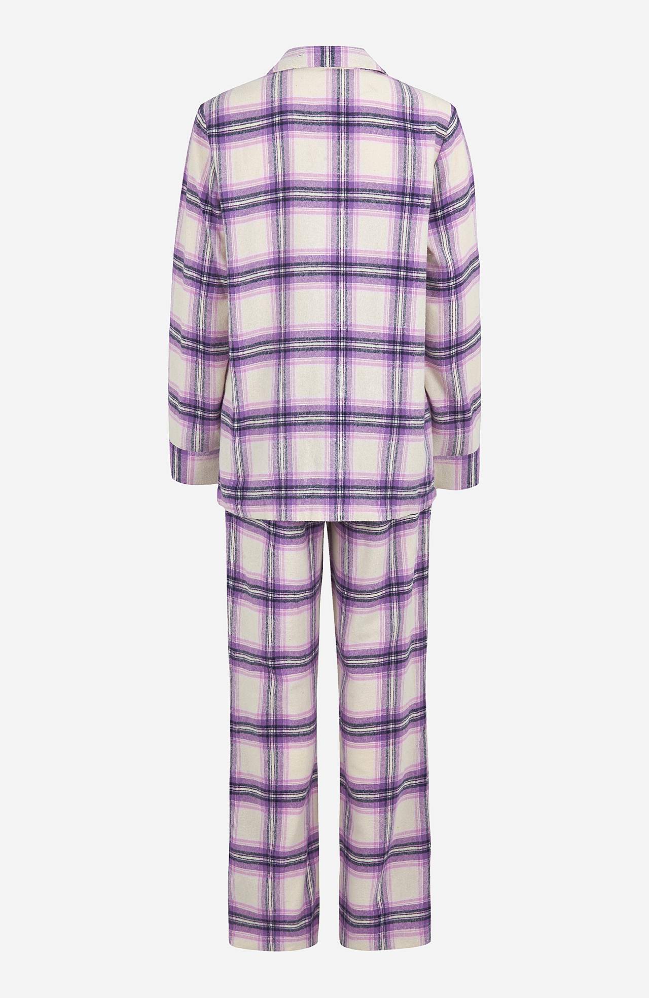 Rutete pyjamas i flanell
