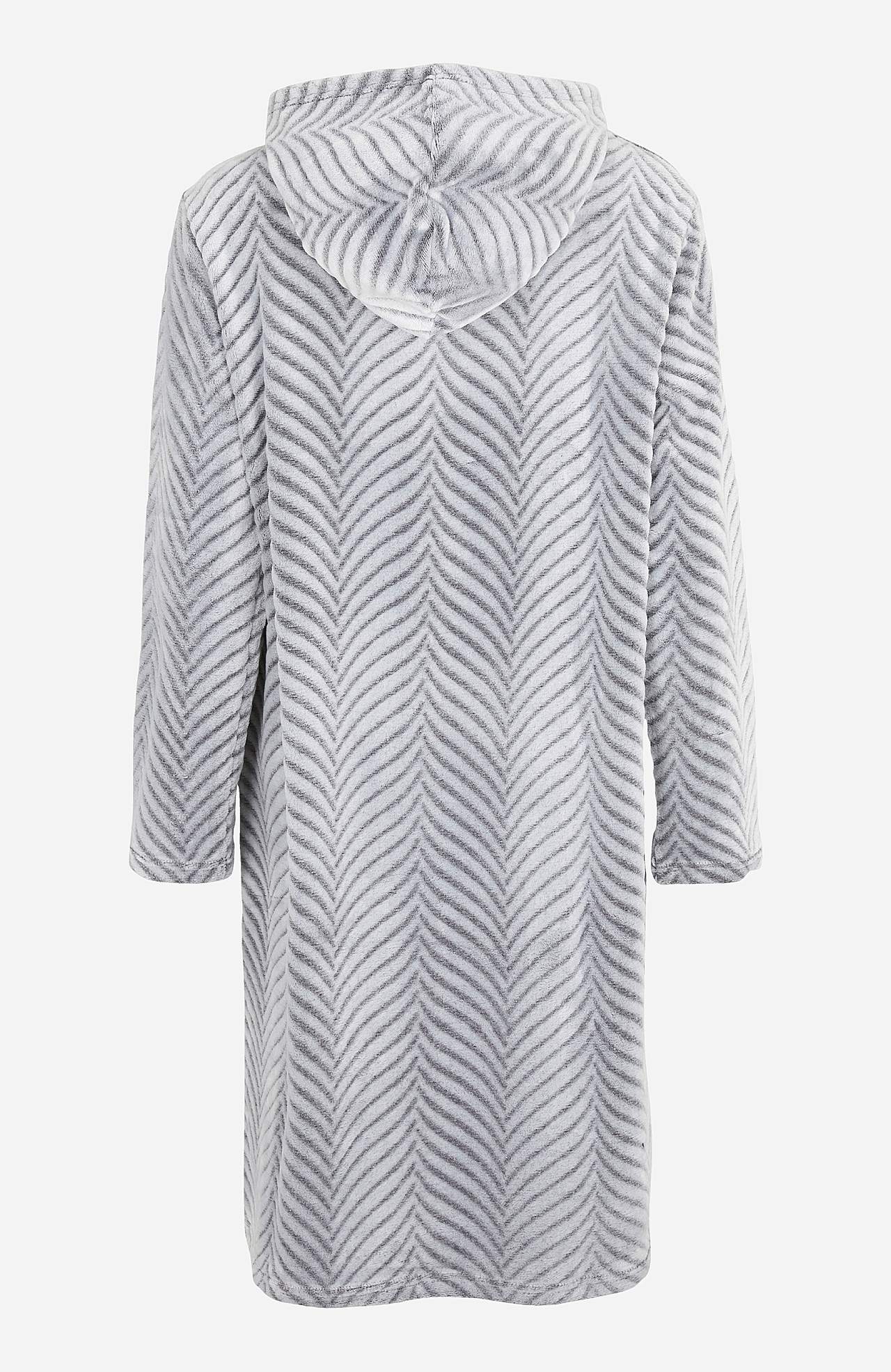 Morgenkåpe i mønstret fleece Lotta