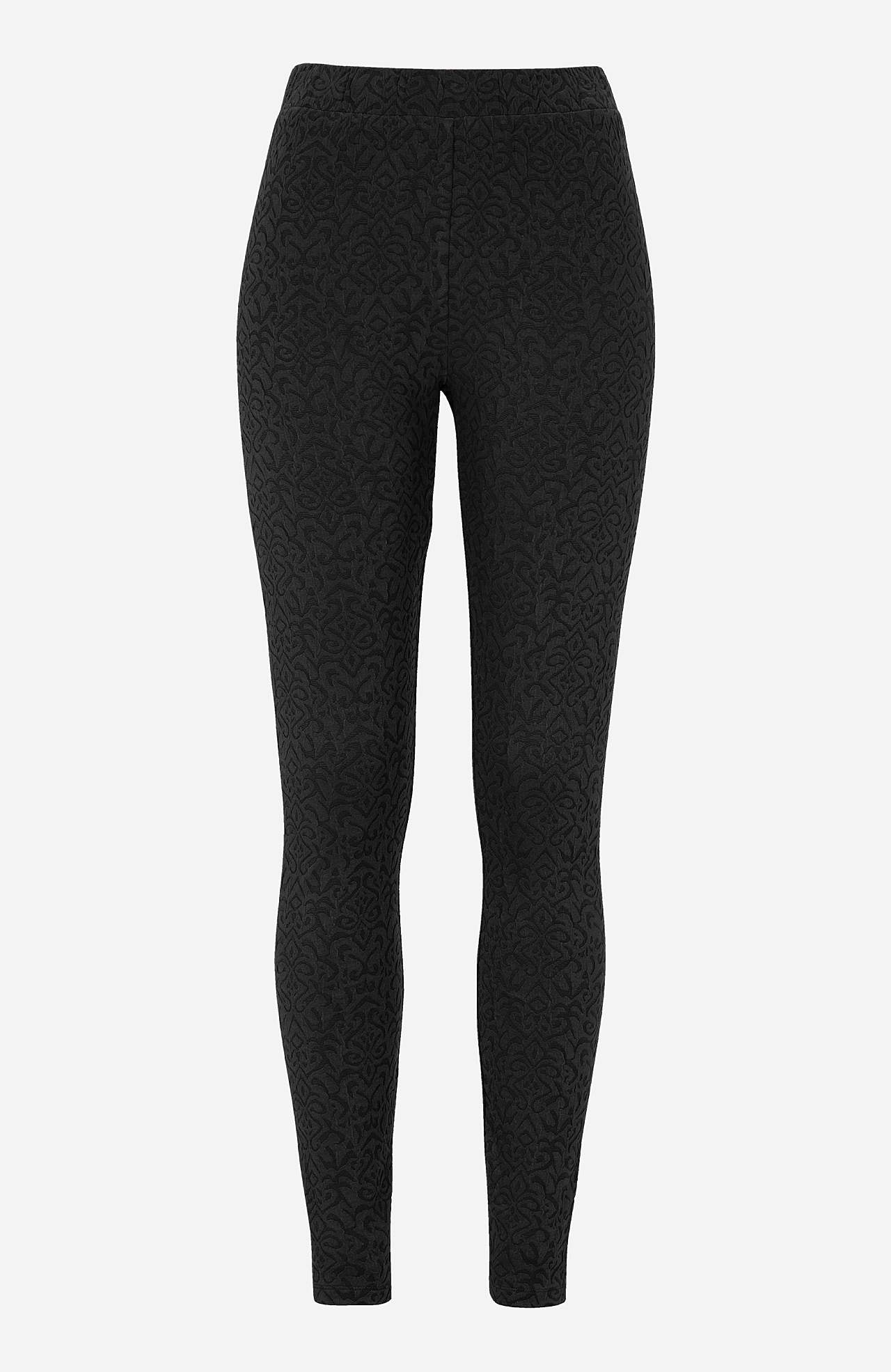 Leggings med strukturmønster