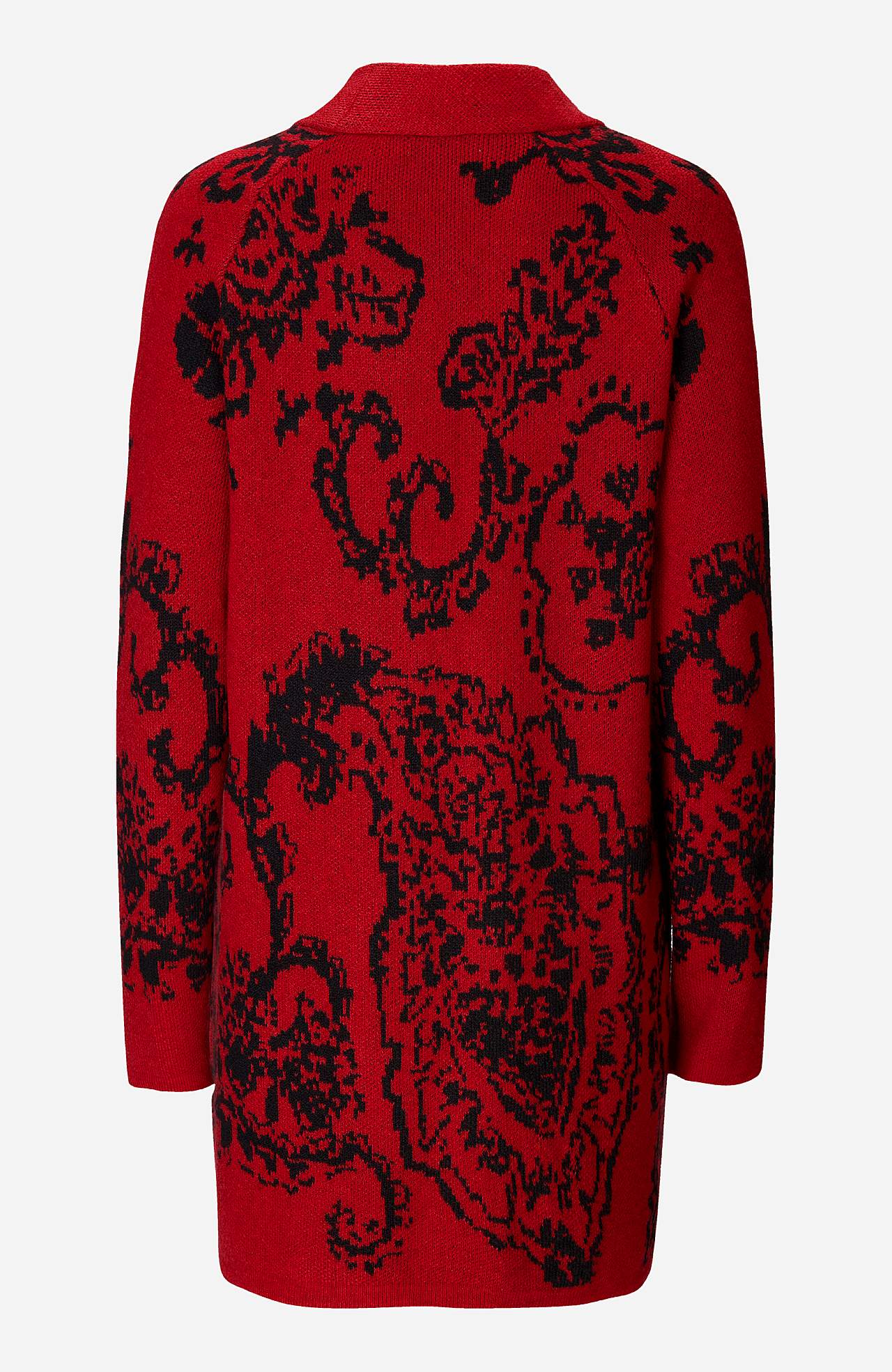 Jacquardstrikket cardigan