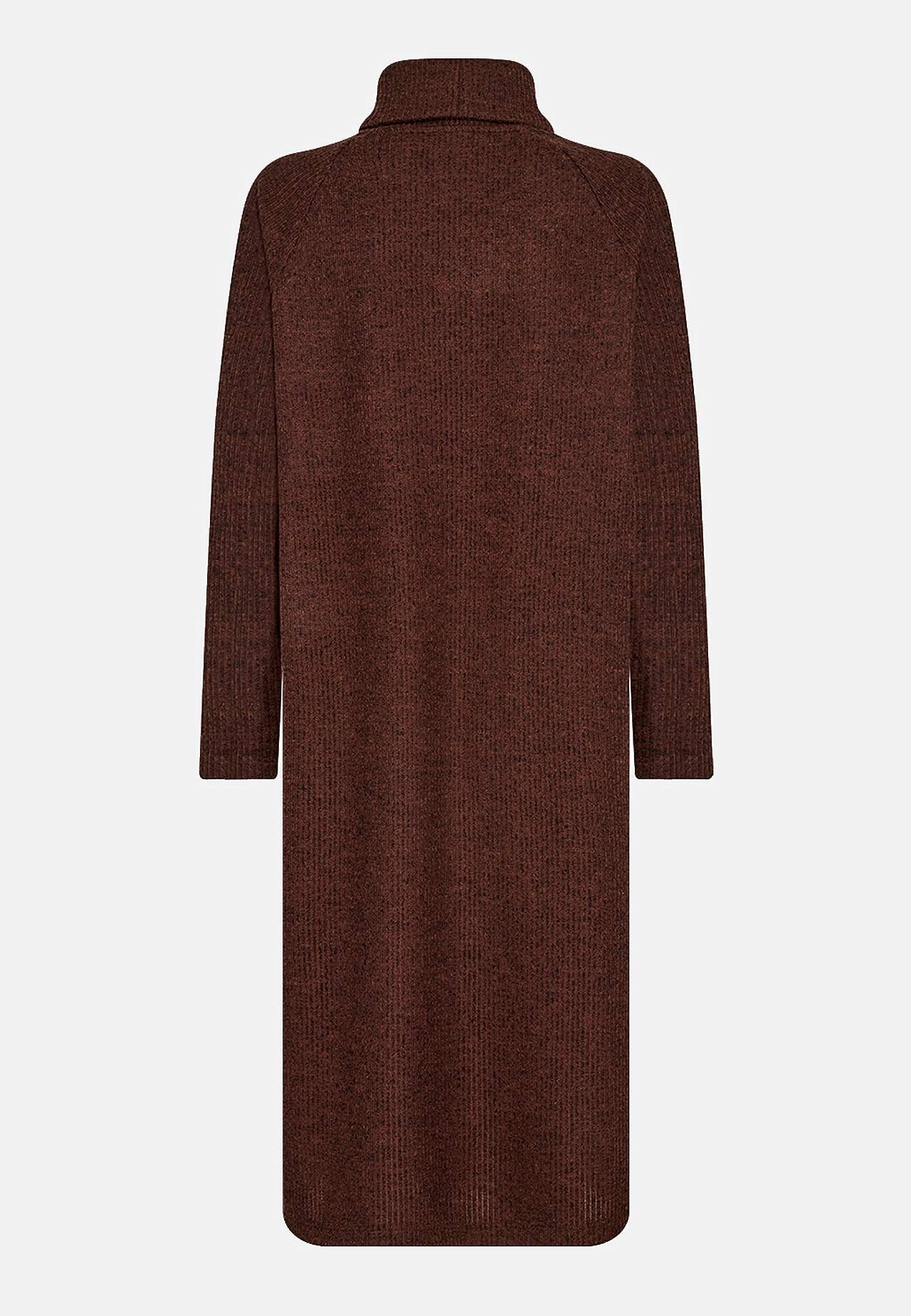 Ribbet Jersey-kjole med pologenser