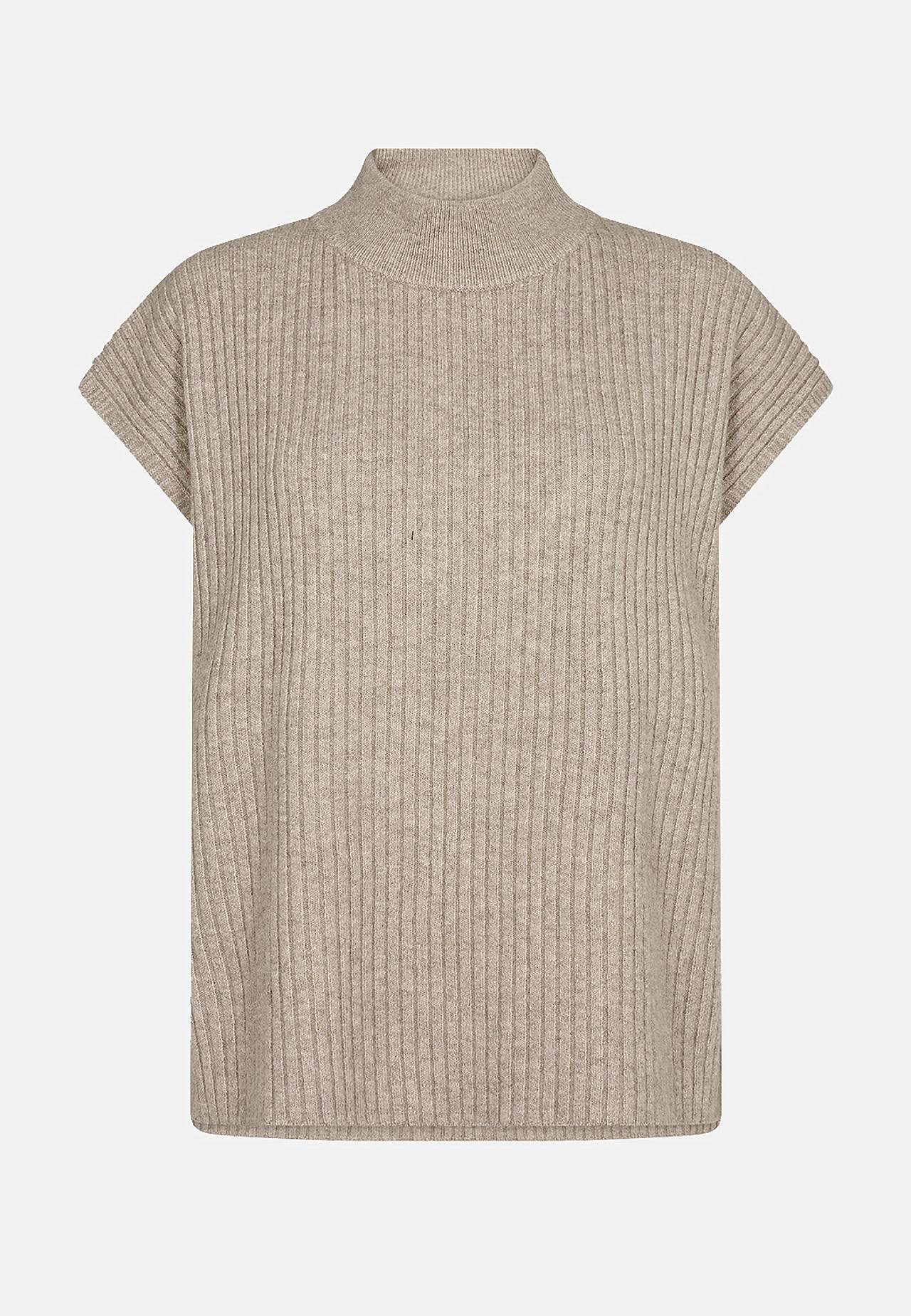 Kortermet genser med høy hals