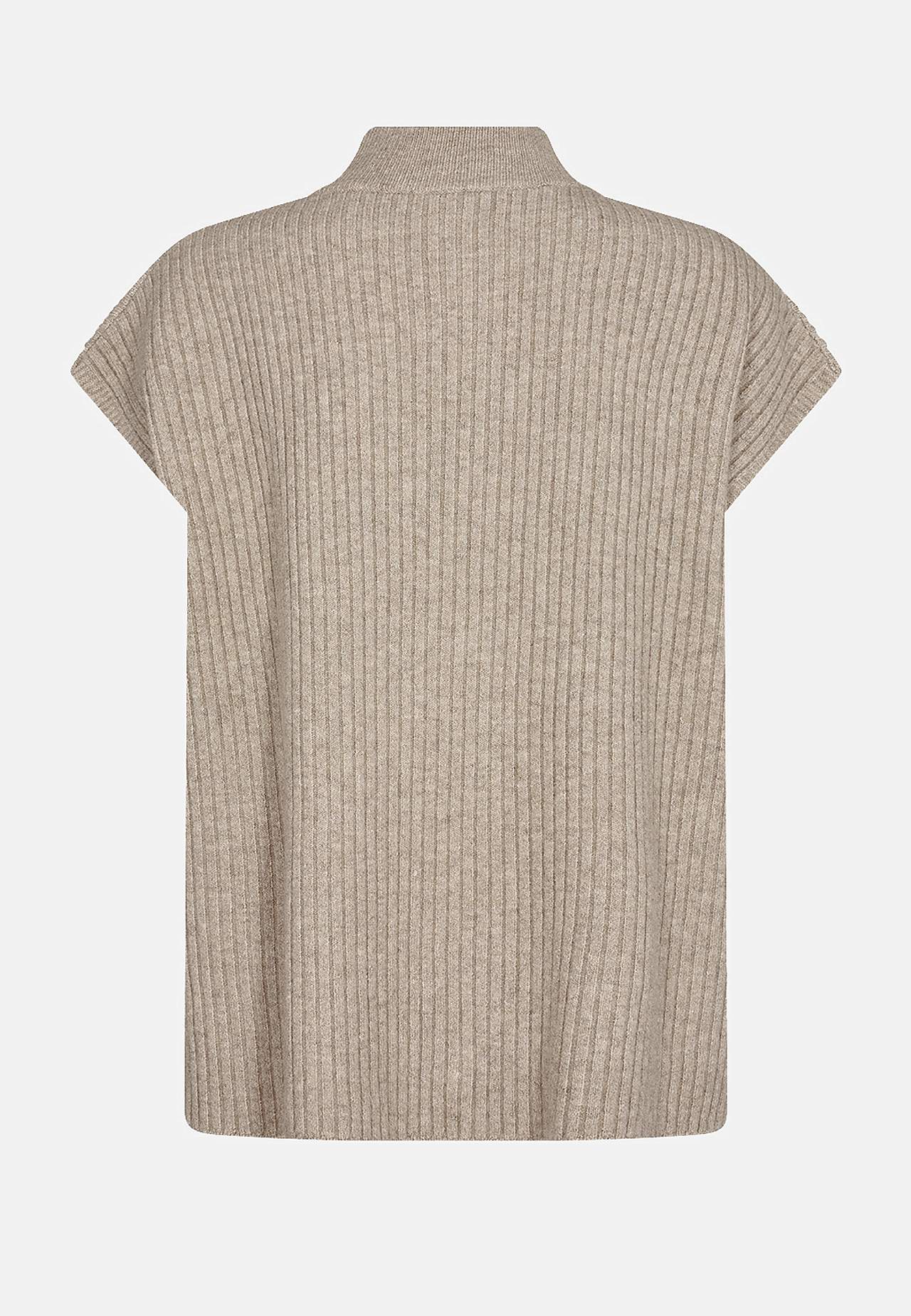 Kortermet genser med høy hals