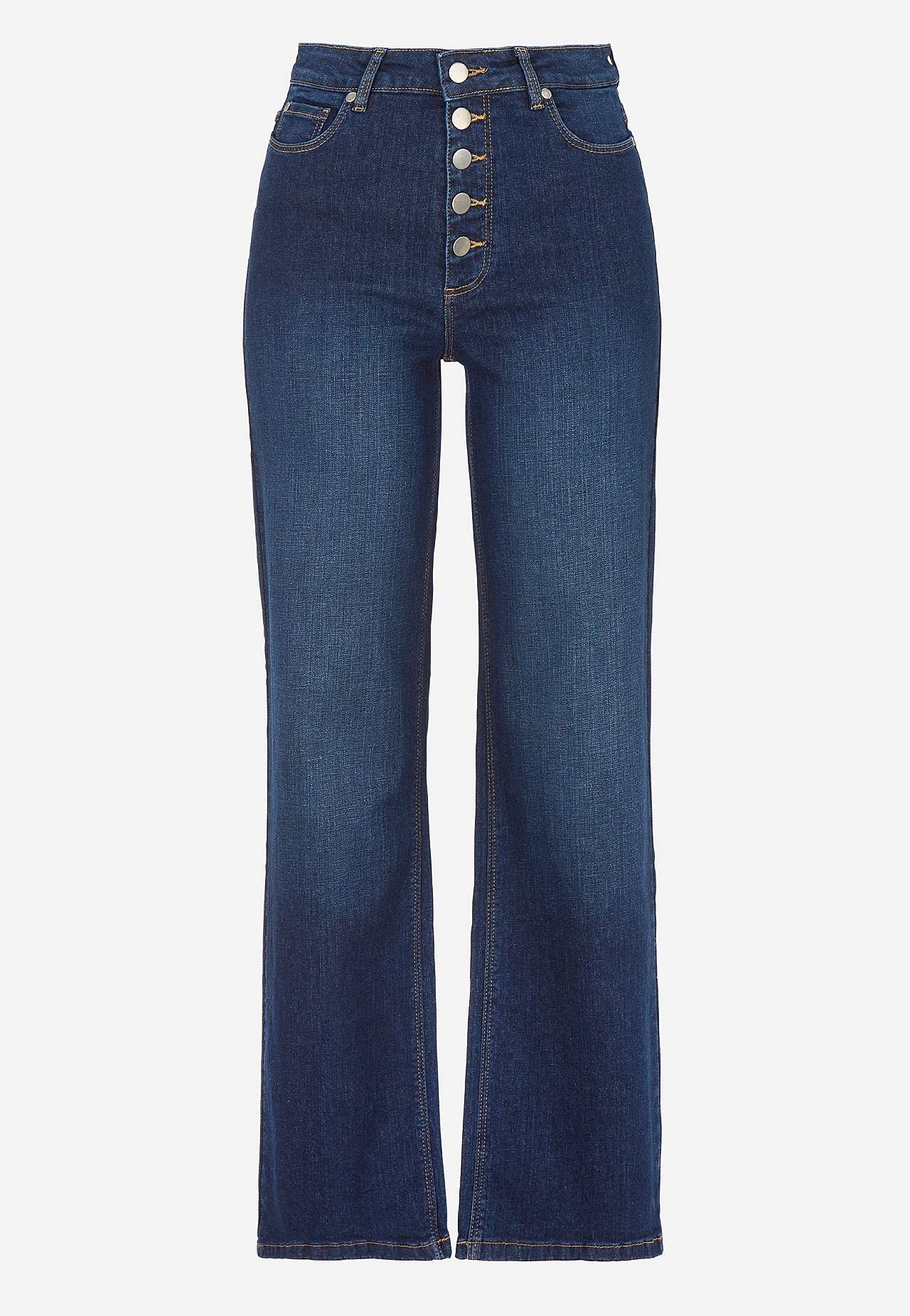 Stretchjeans med høy midje