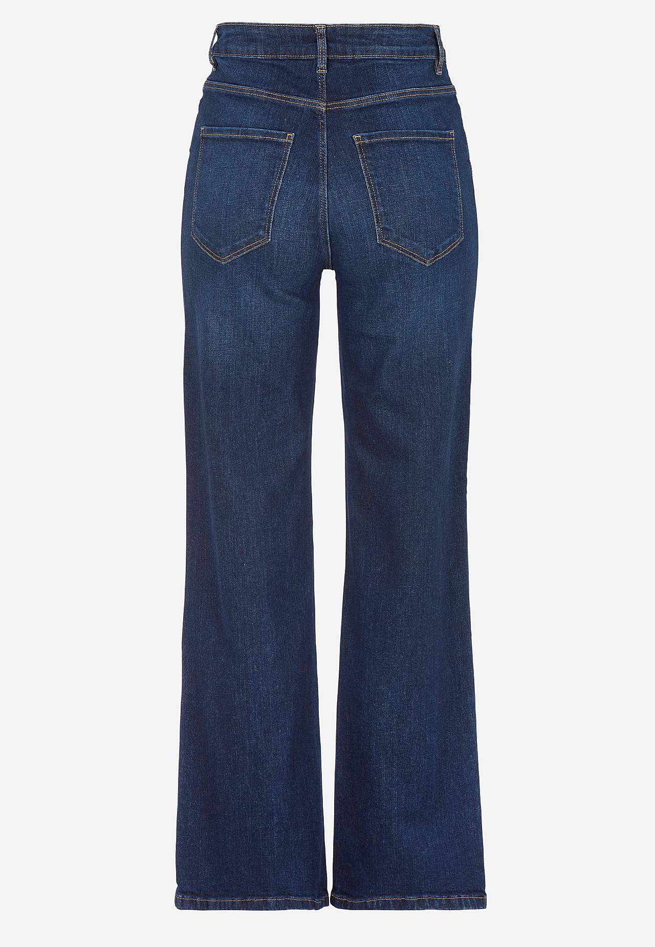 Stretchjeans med høy midje