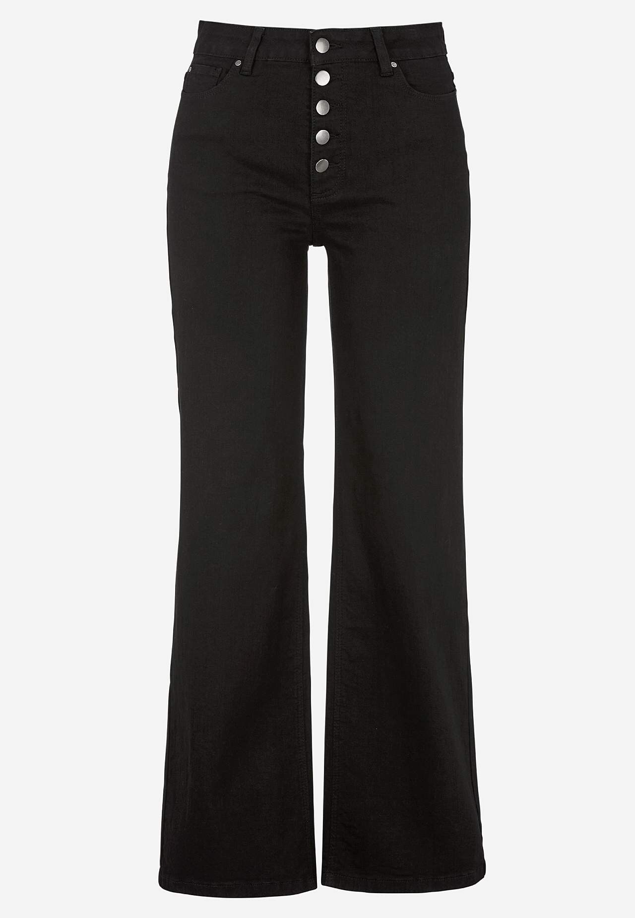 Stretchjeans med høy midje