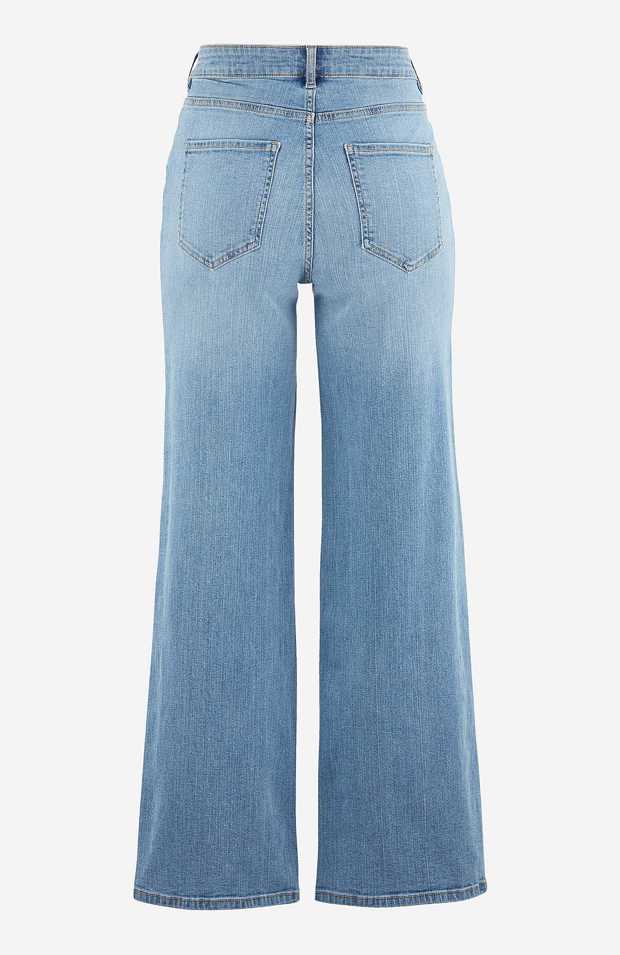 Stretchjeans med høy midje