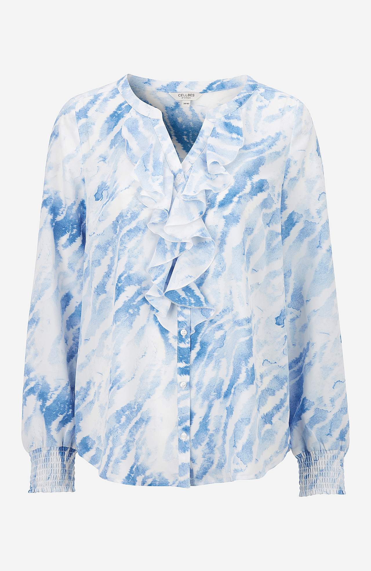 Bluse med rysje Alva