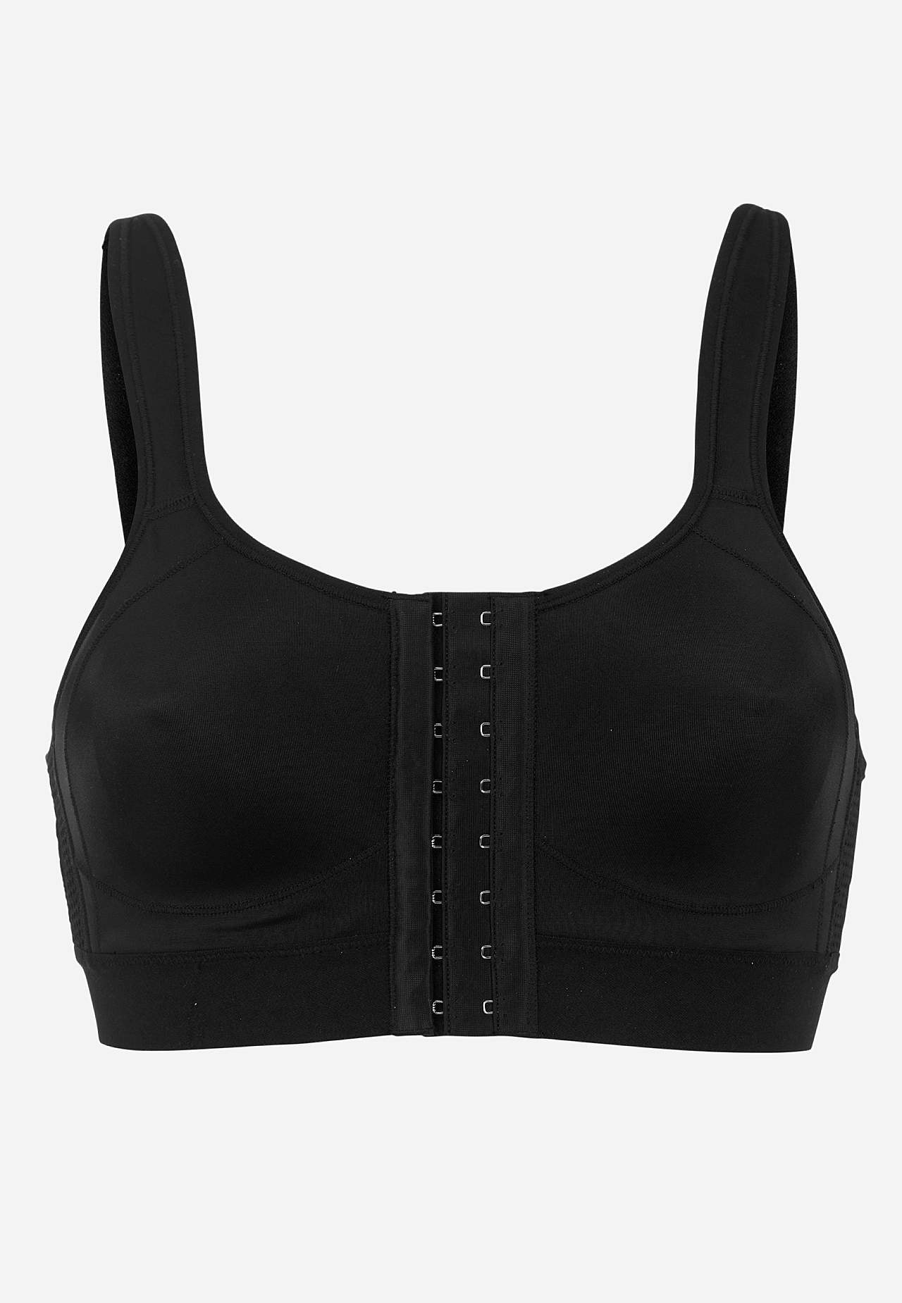 Framknappet sports-BH med støtte Doris