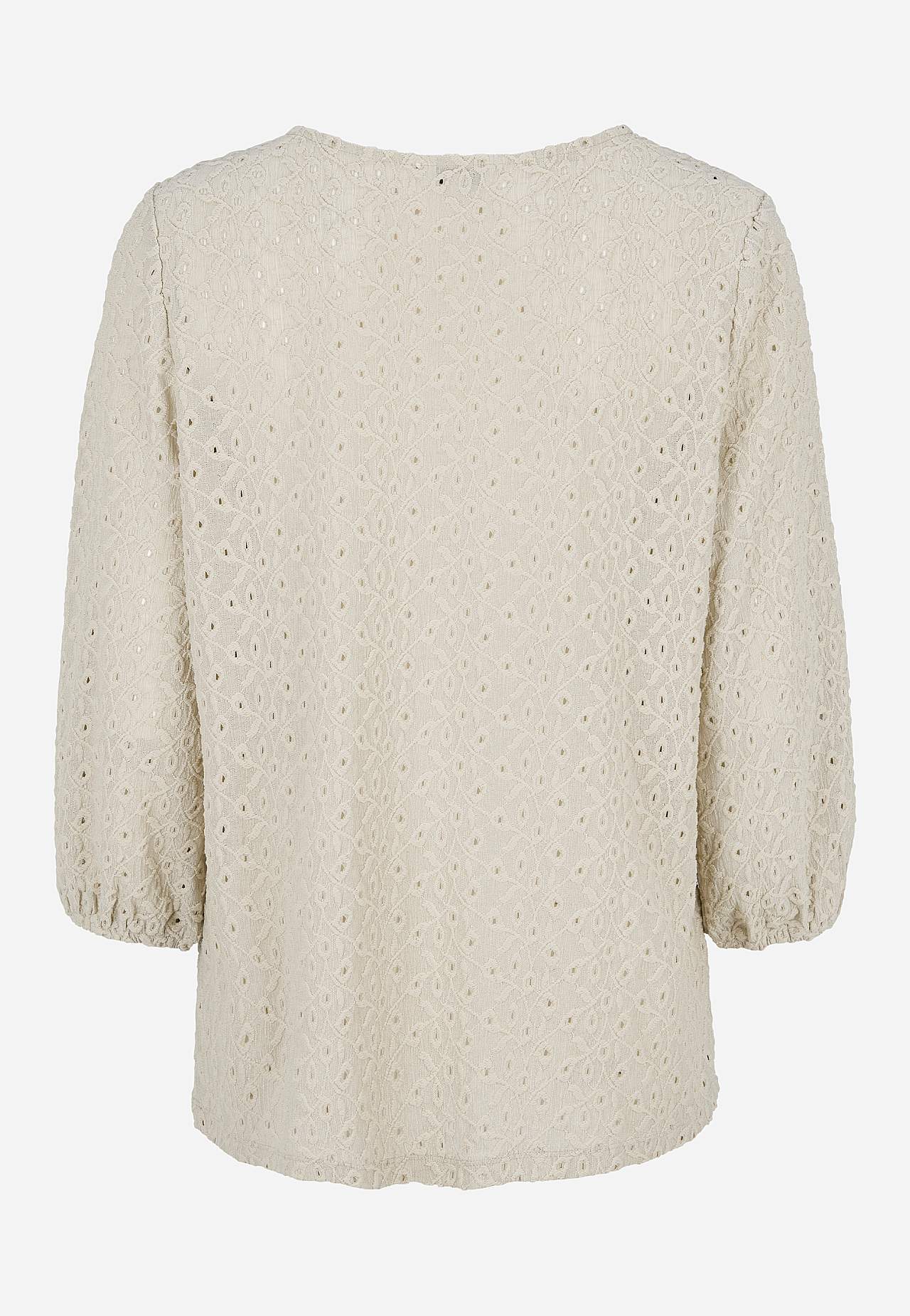 Blondetopp med hullmønster