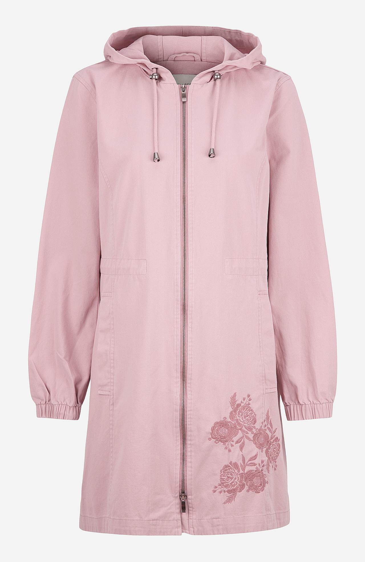Parkas med broderi