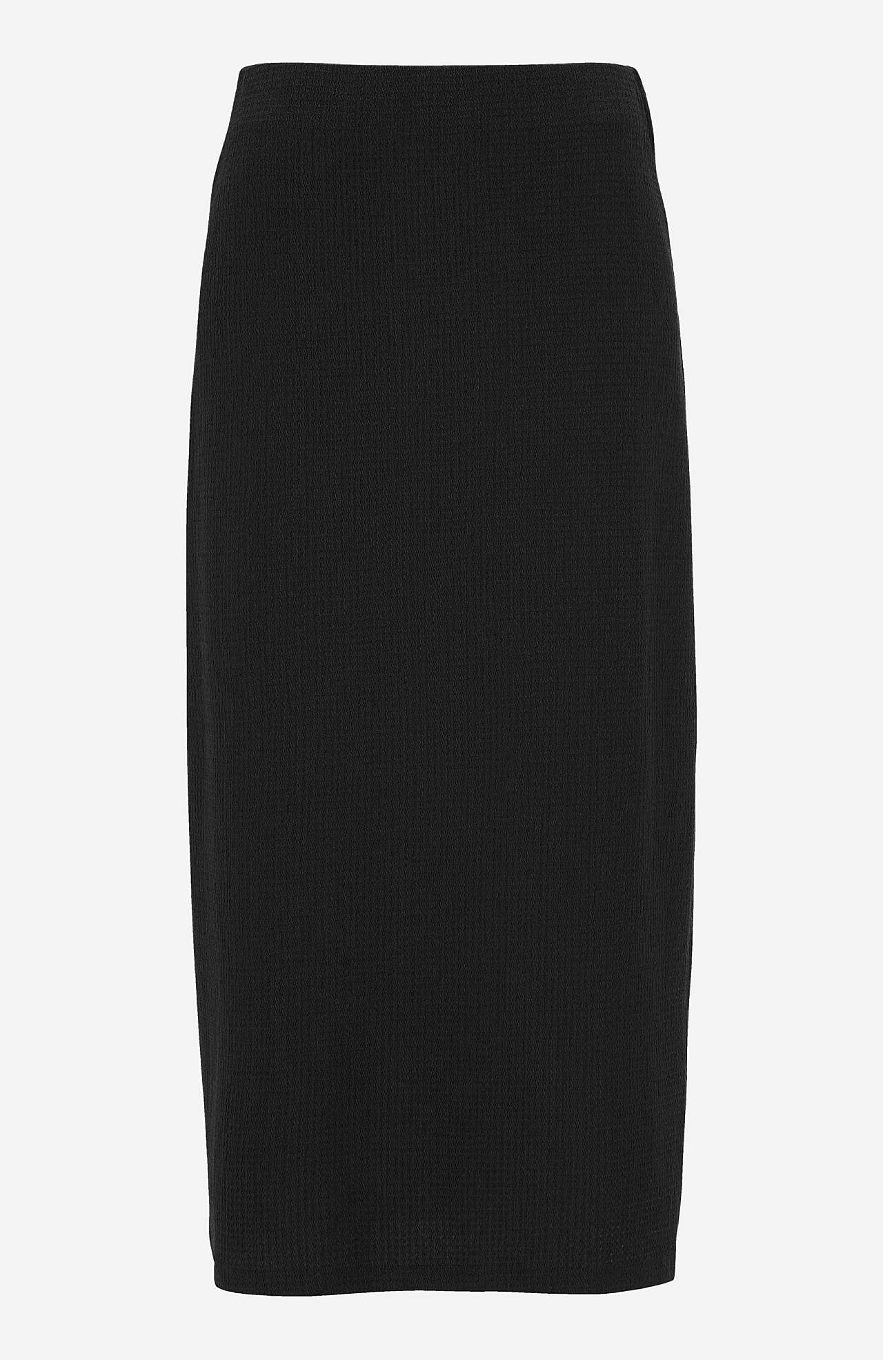 Jerseyskjørt med splitt Janet