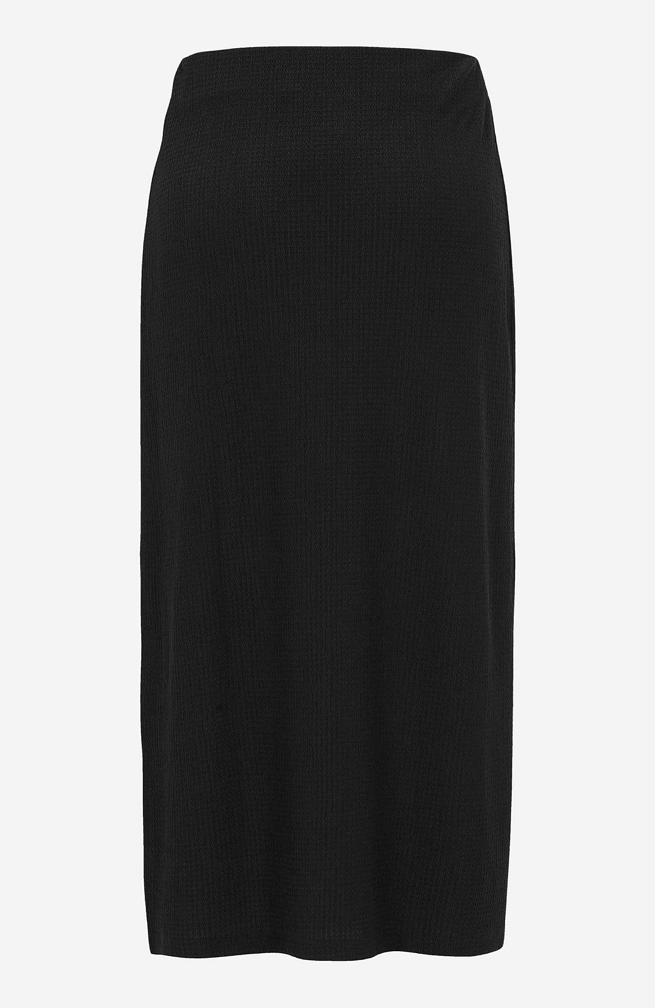 Jerseyskjørt med splitt Janet