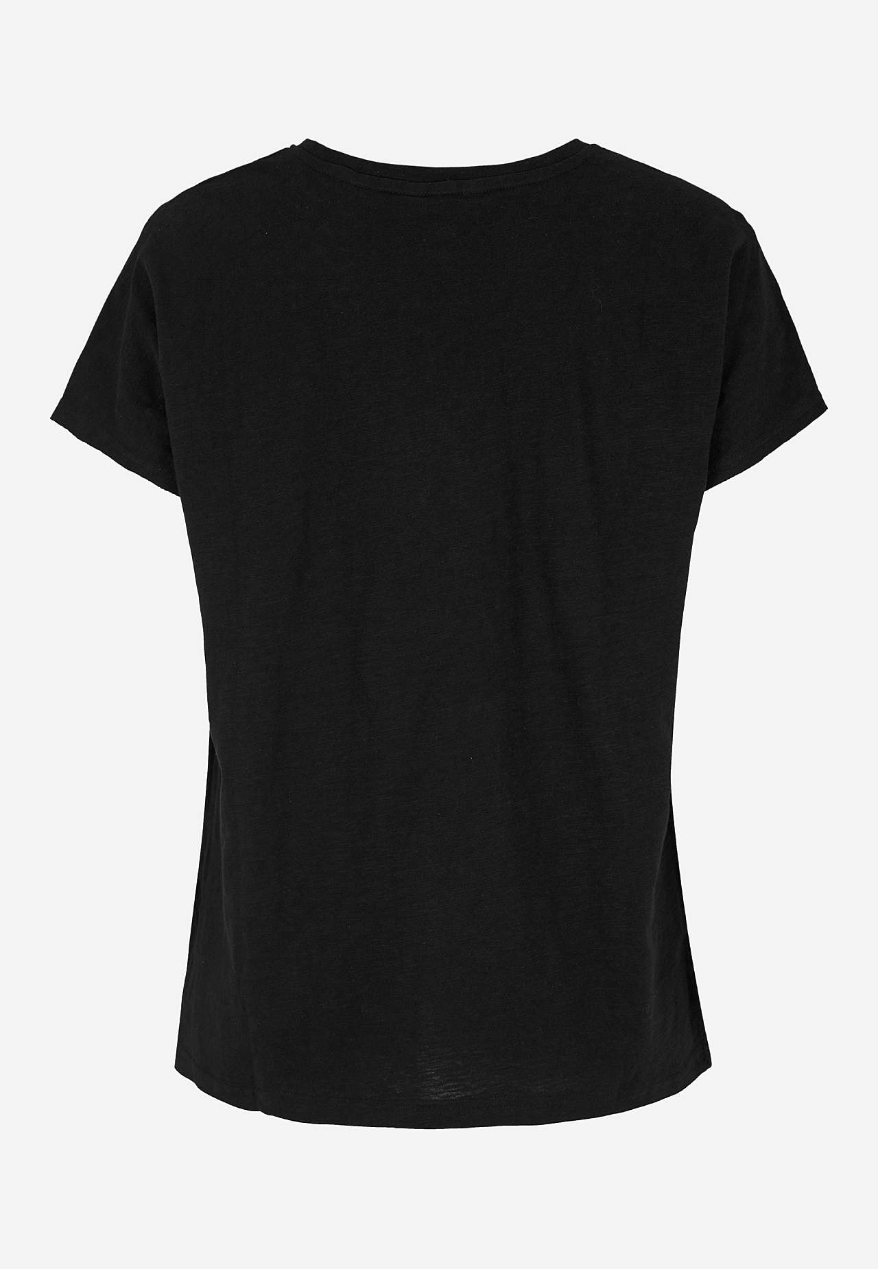 Jerseytopp med korte ermer