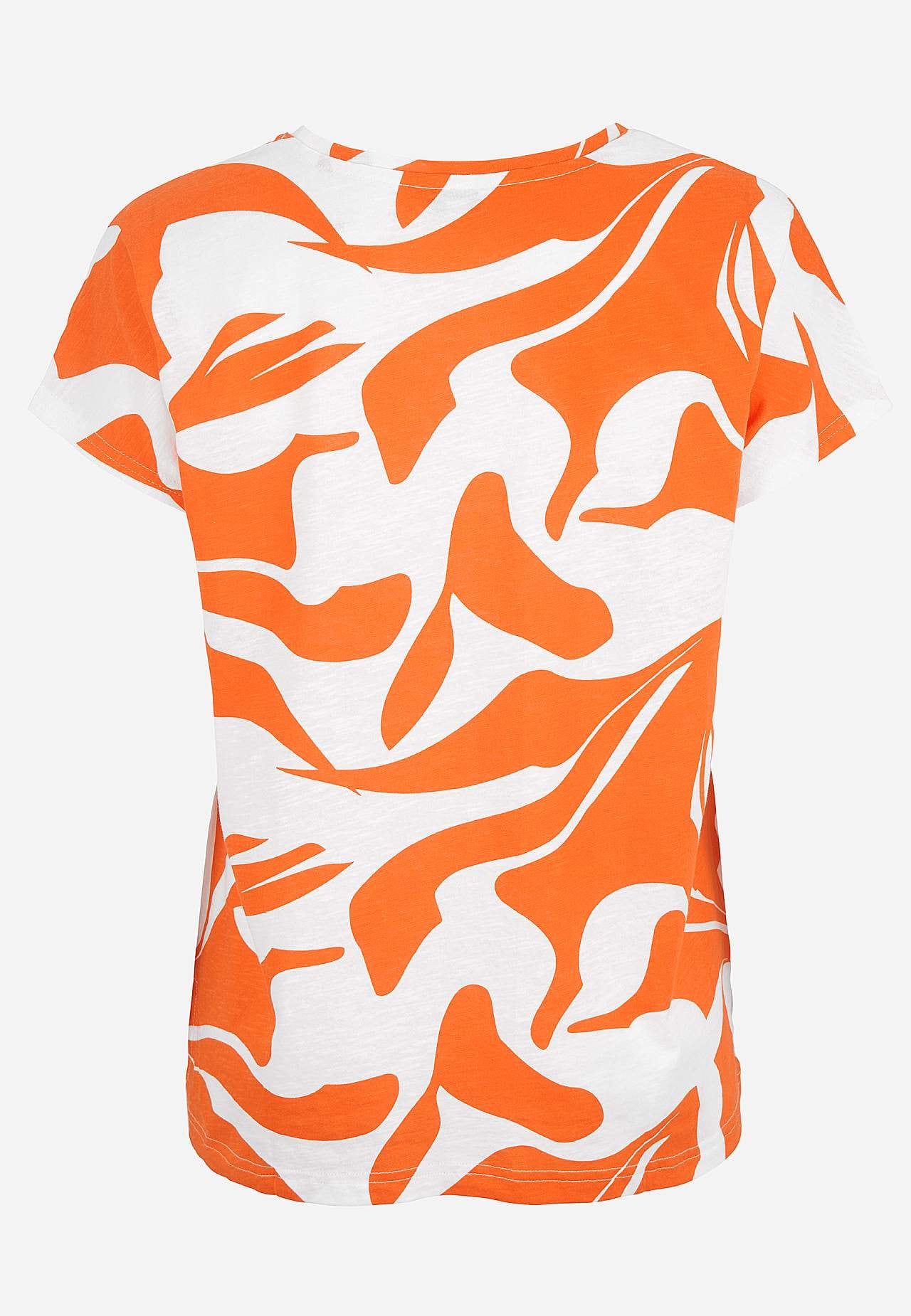 Jerseytopp med korte ermer