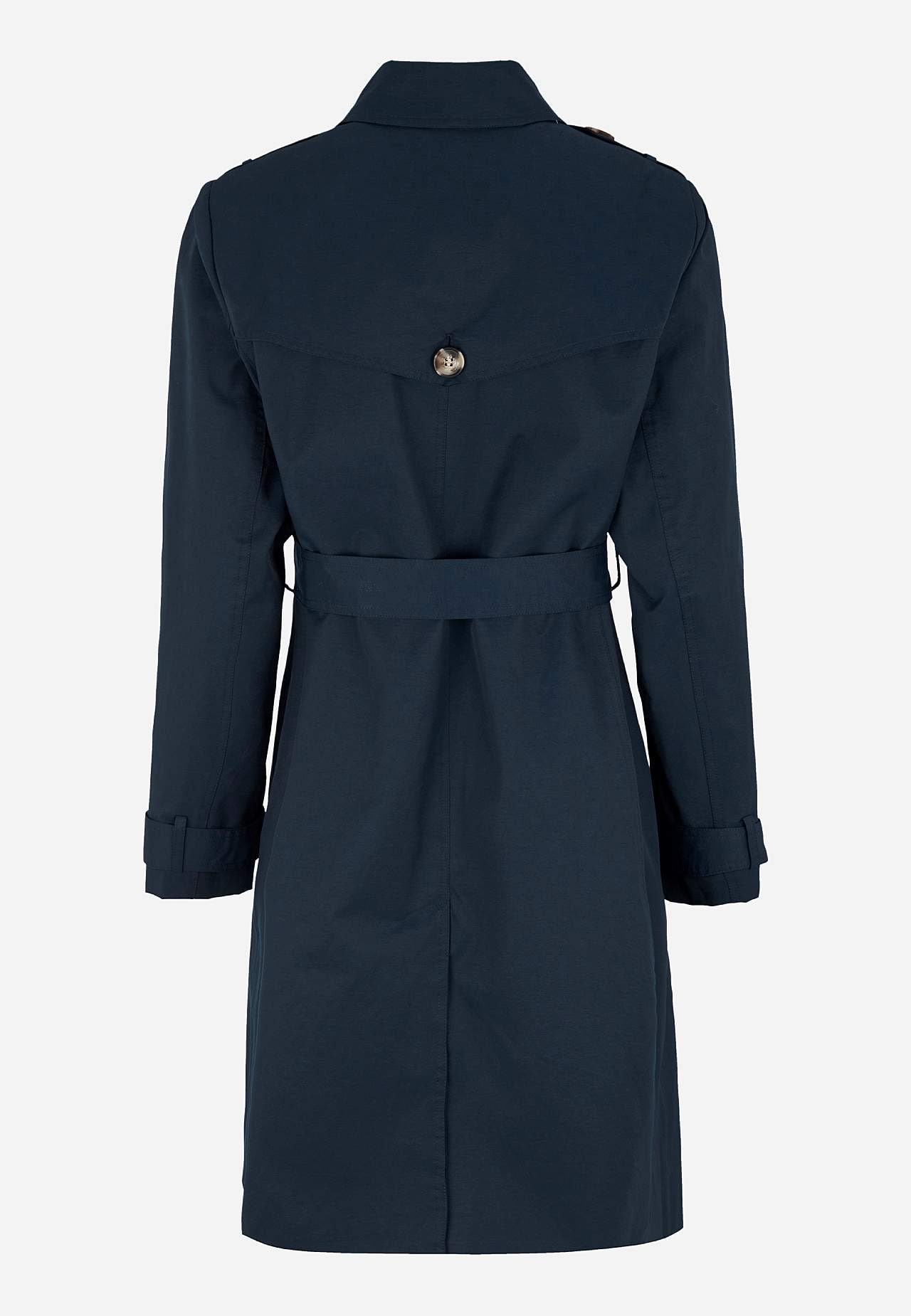 Enkeltkneppet trenchcoat