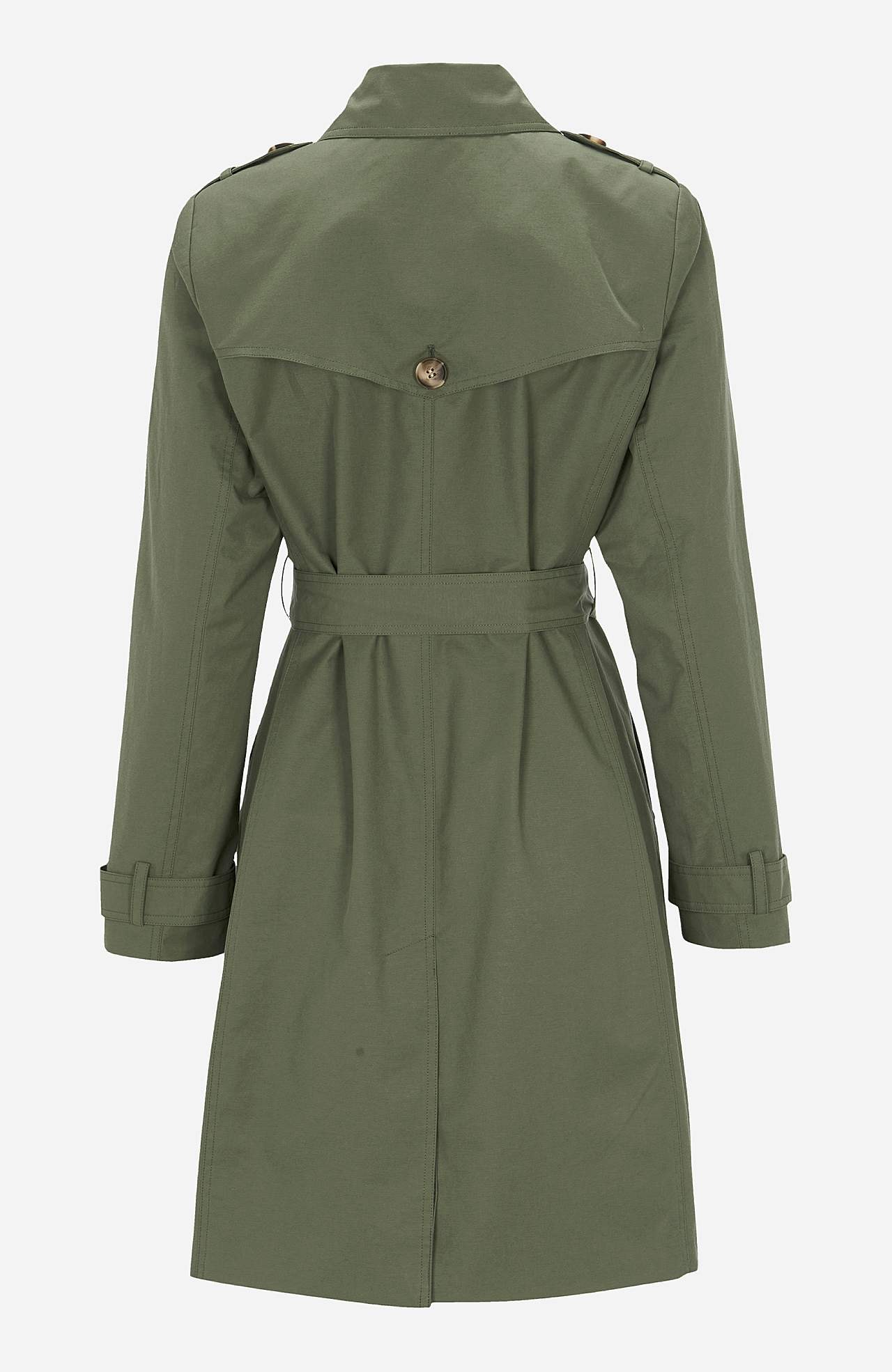 Enkeltkneppet trenchcoat