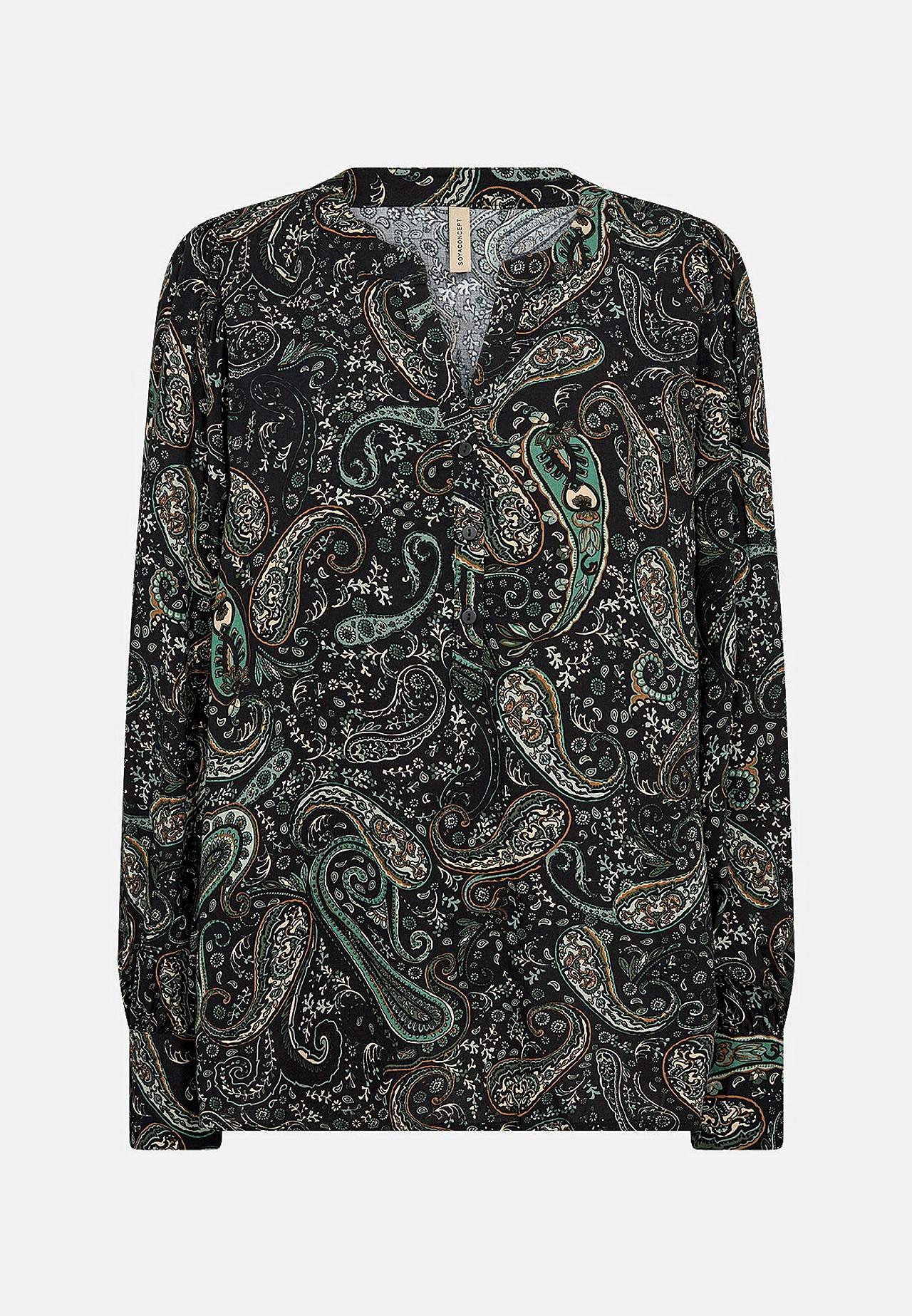 Bluse med et paisleymønster Vica