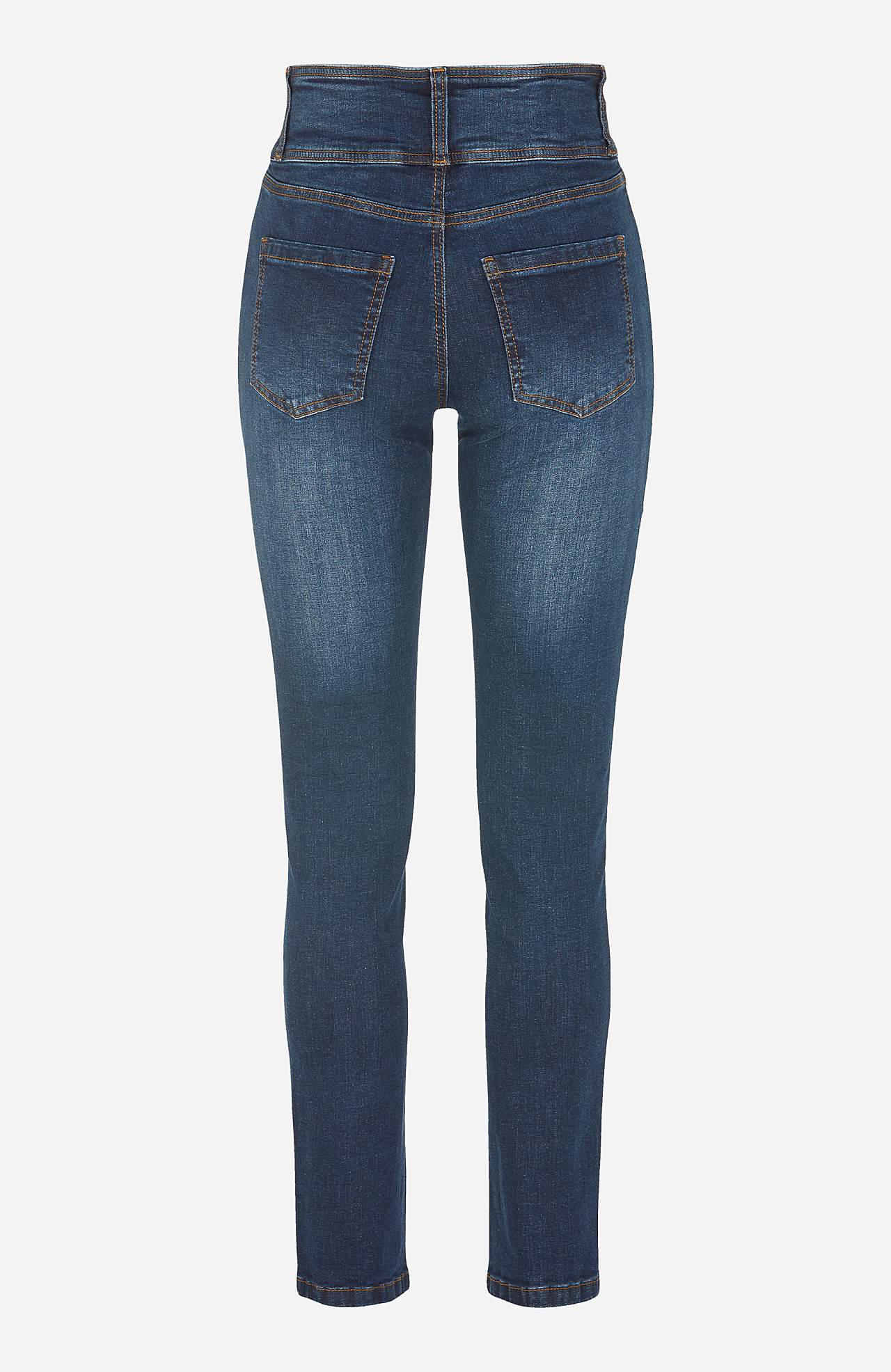 Smale jeans med høy midje - tre lengder