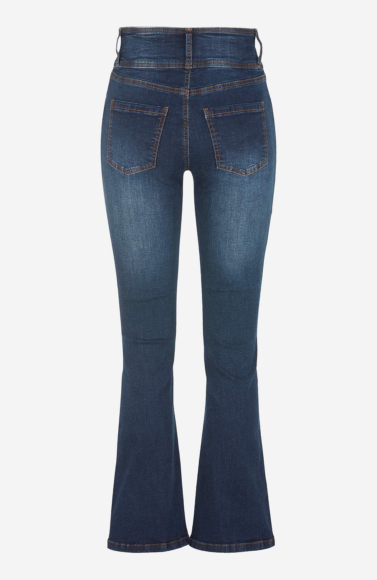 Boot cut jeans med høy midje