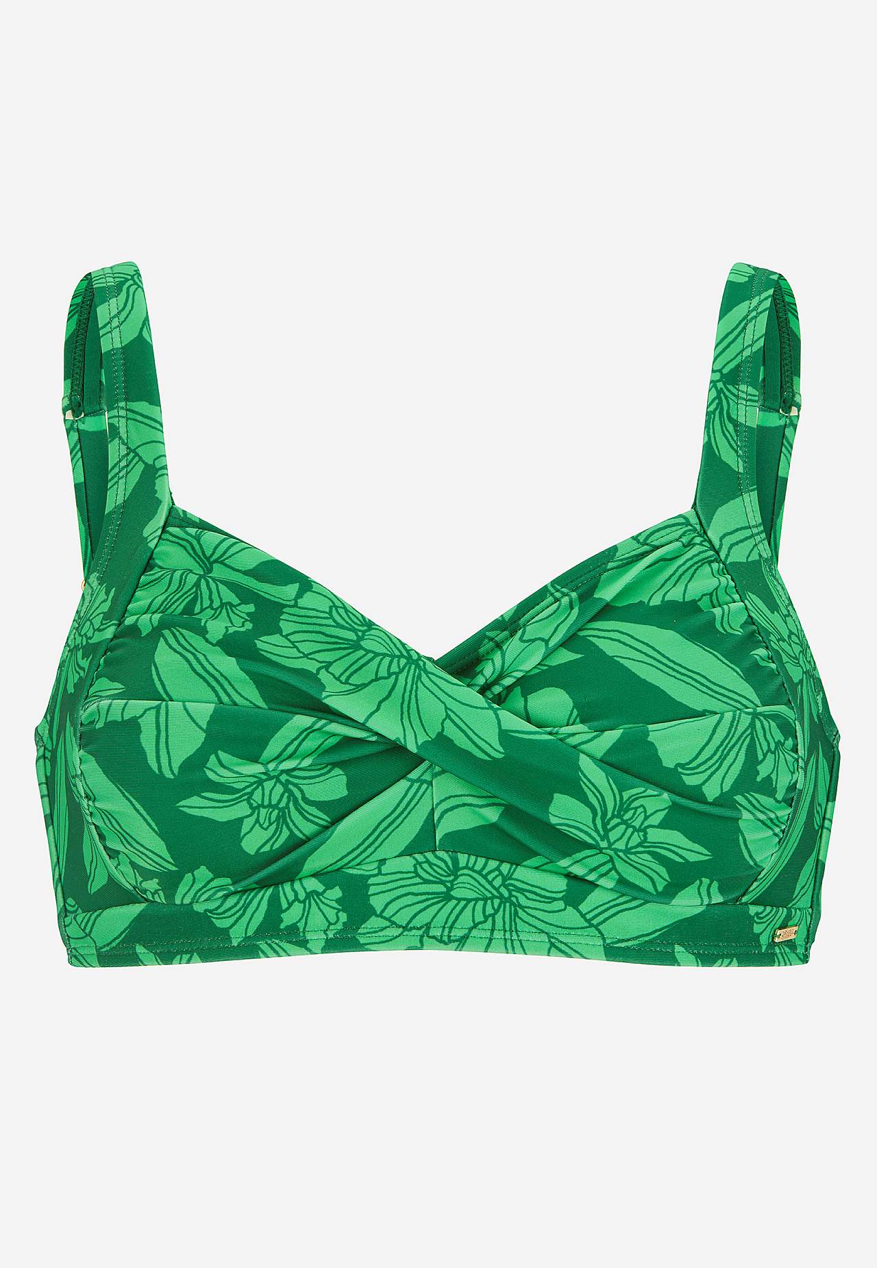 Spileløs bikini BH med et blomstermønster Nerja
