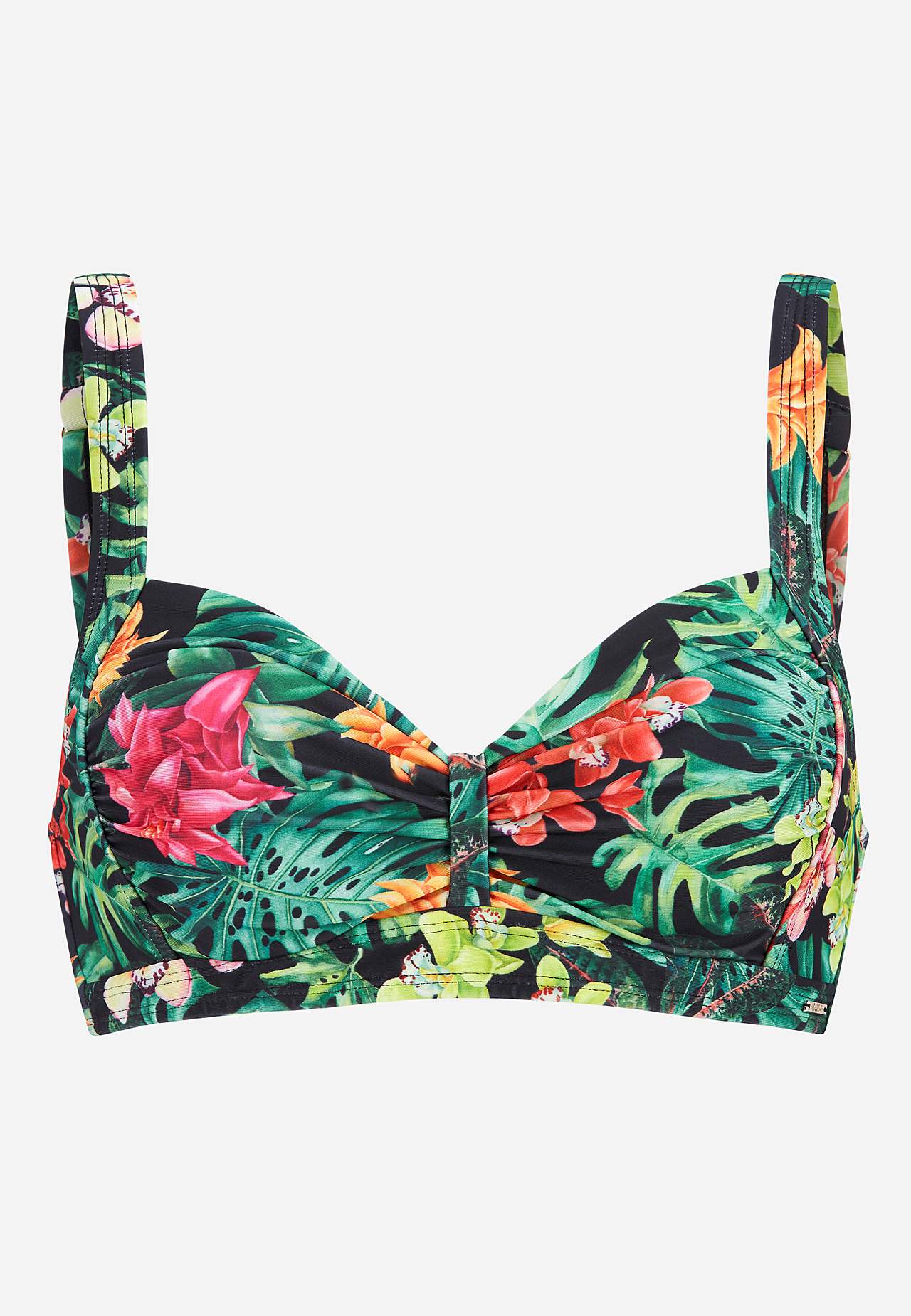 Bikini BH med tropisk mønster