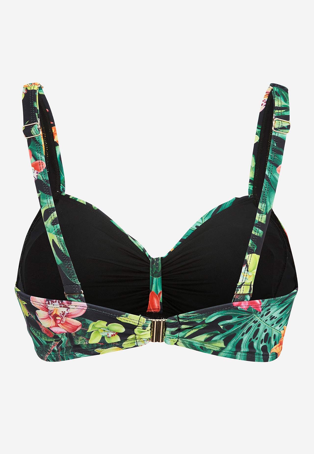 Bikini BH med tropisk mønster