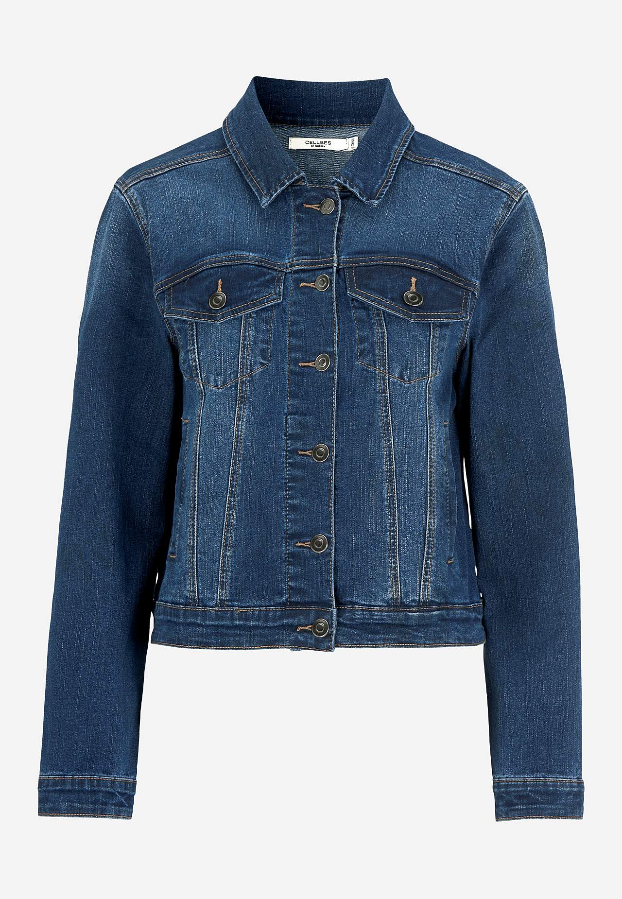 Denimjakke med stretch