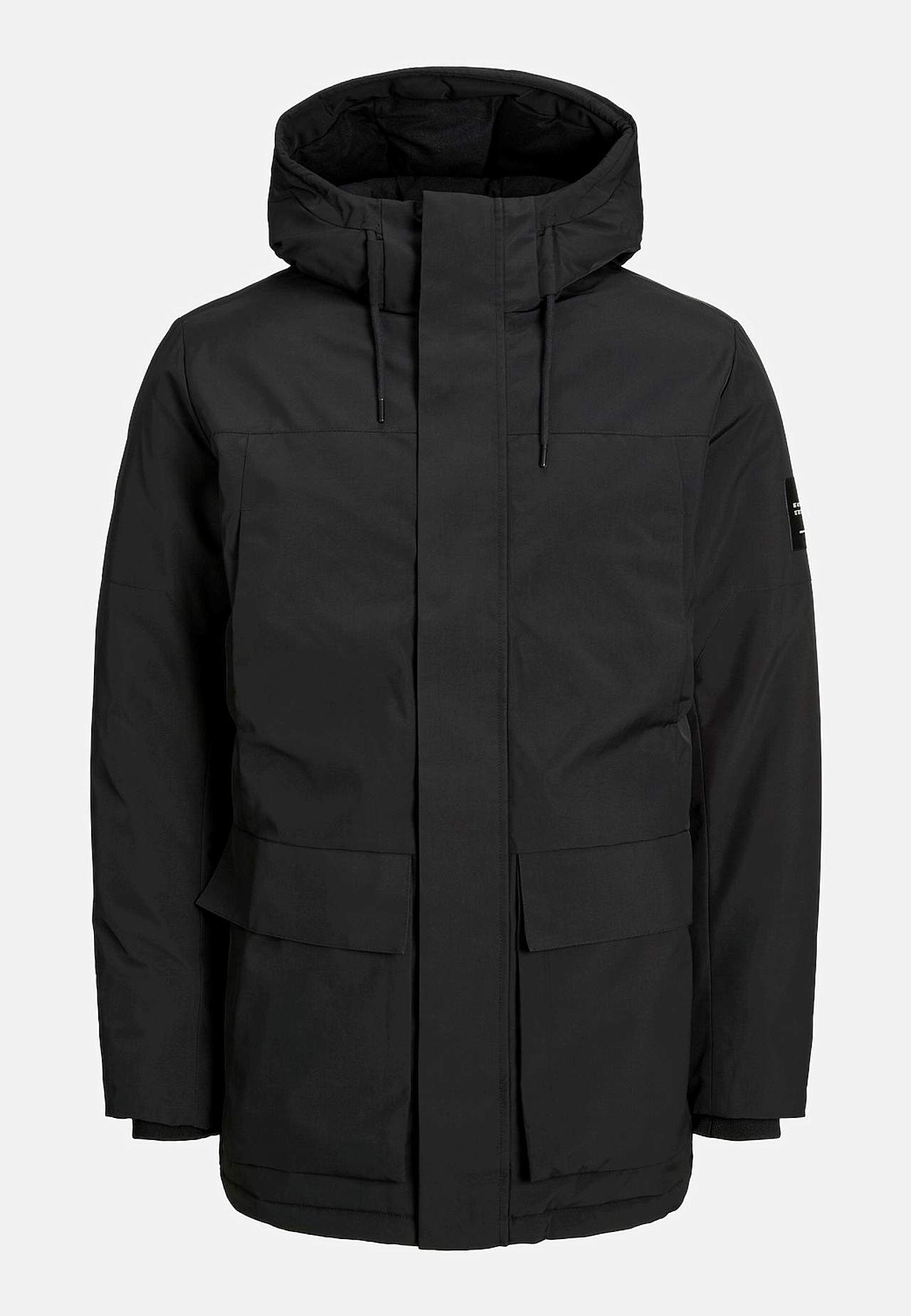 Varm-foret jakke med hette