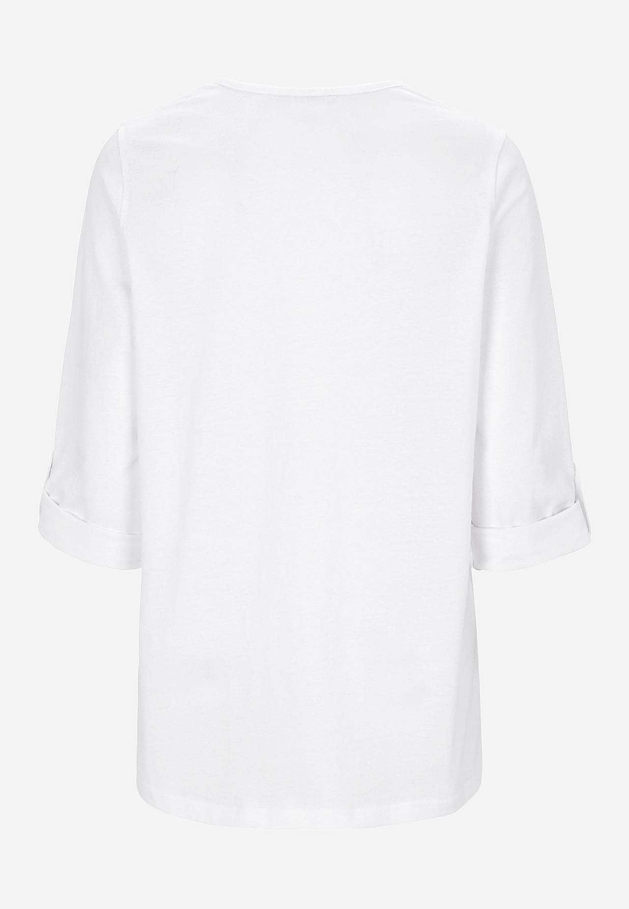 Jerseytopp med 3/4-lange ermer