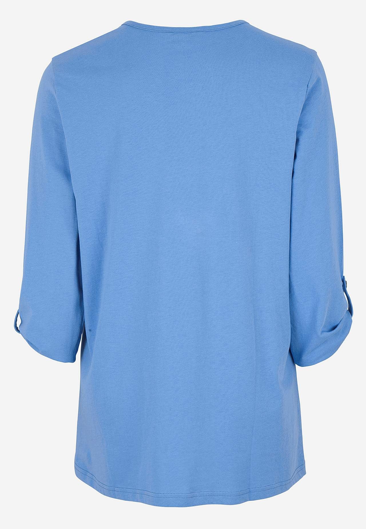 Jerseytopp med 3/4-lange ermer