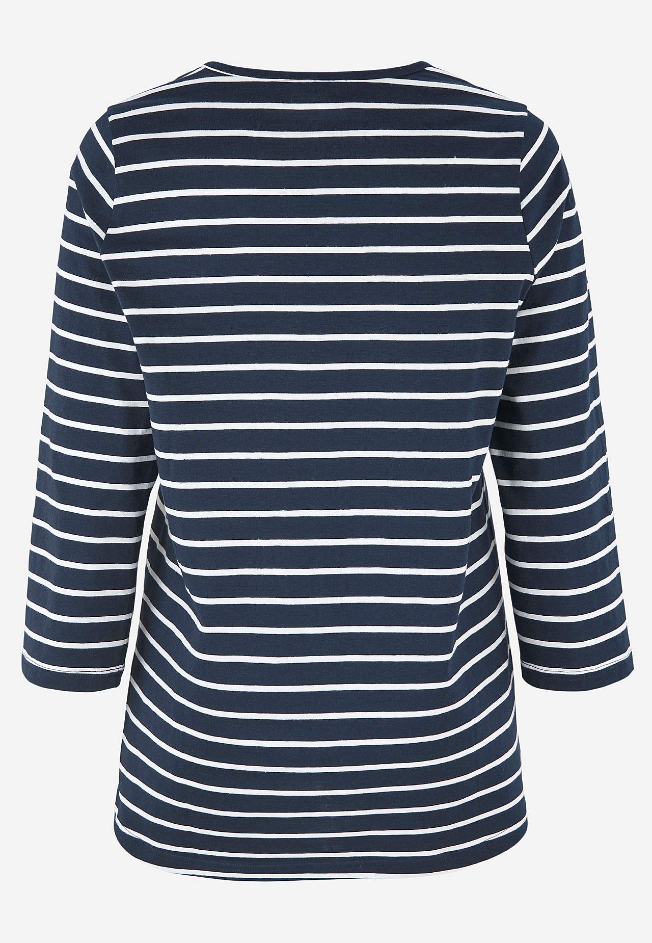 Jerseytopp med 3/4-lange ermer